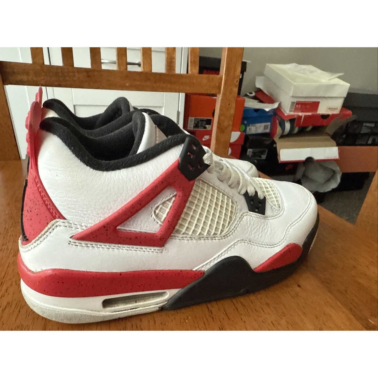 Size 6y (GS) - Jordan 4 Retro Low Red Cement 2023 BS231