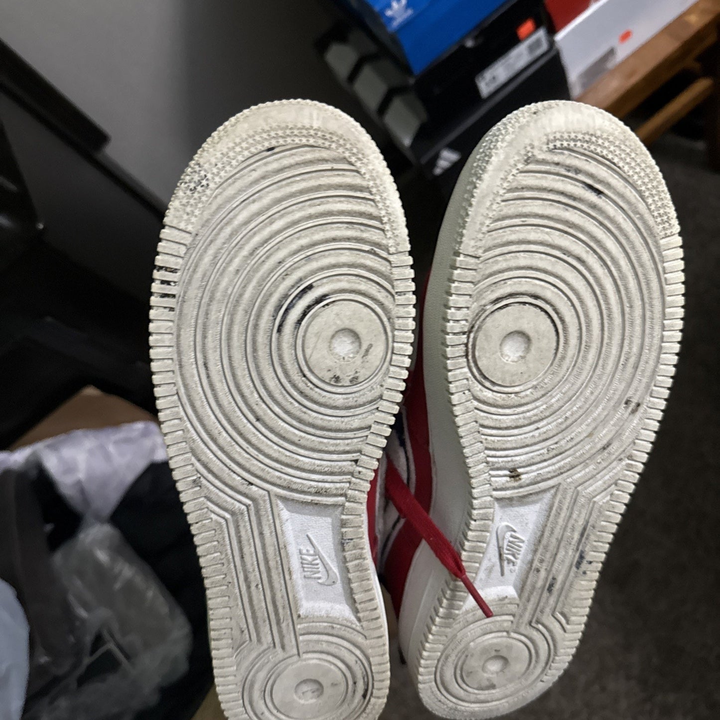 Size 10.5 - Nike Air Force 1 '07 LV8 High Red BS492