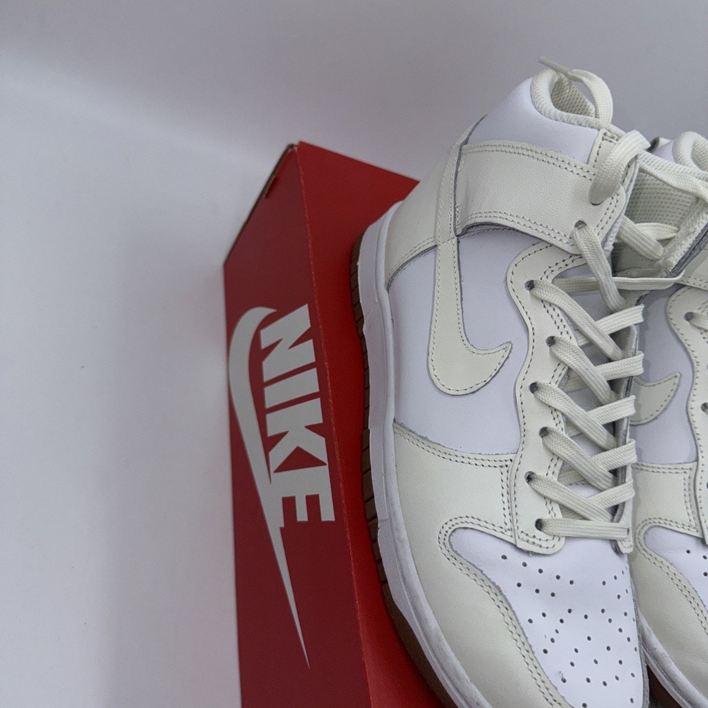 Size 7.5 - Nike Dunk High Sail Gum W