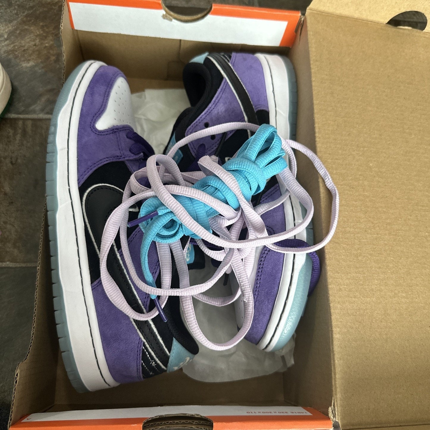 Nike SB Hayley Wilson Dunk Low Purple Court Sneakers Size 7 HJ0513-500