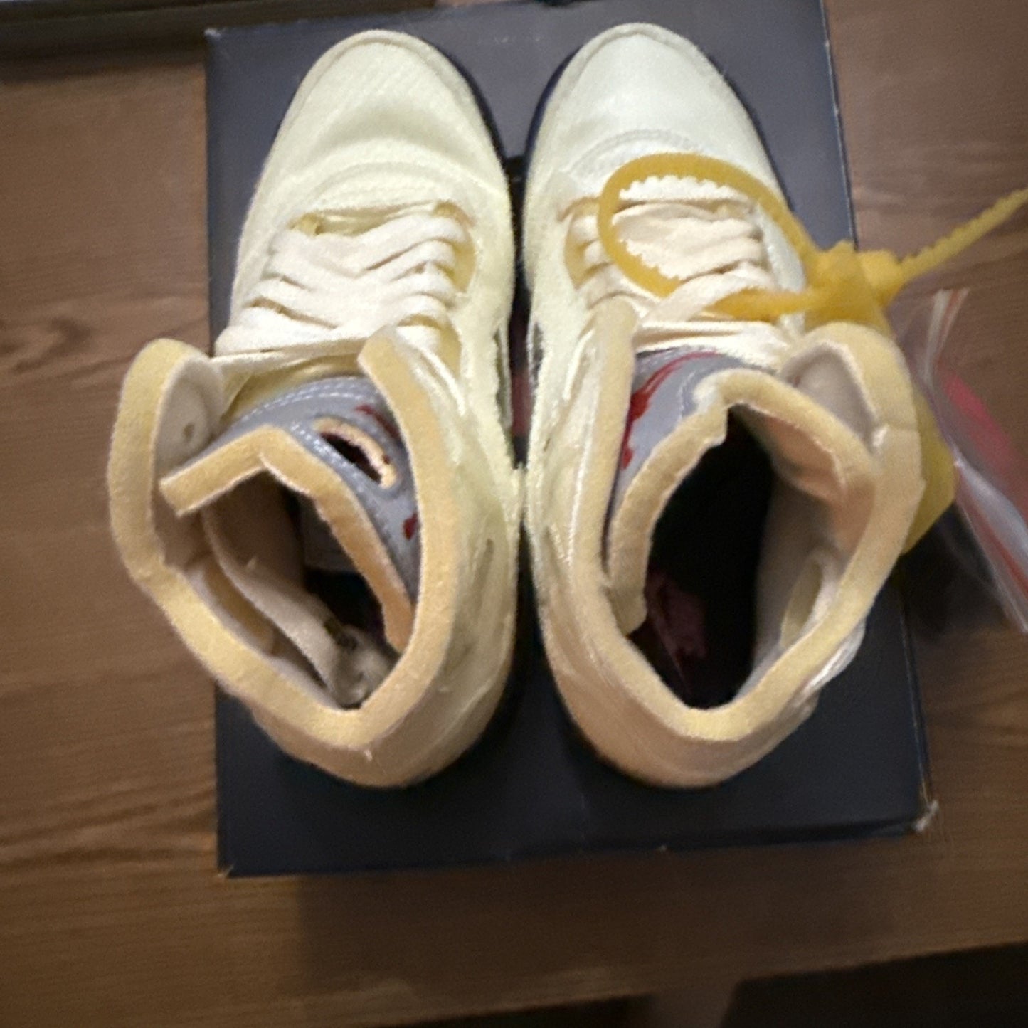 Size 3c - Jordan 5 Retro SP x Off-White Mid Sail