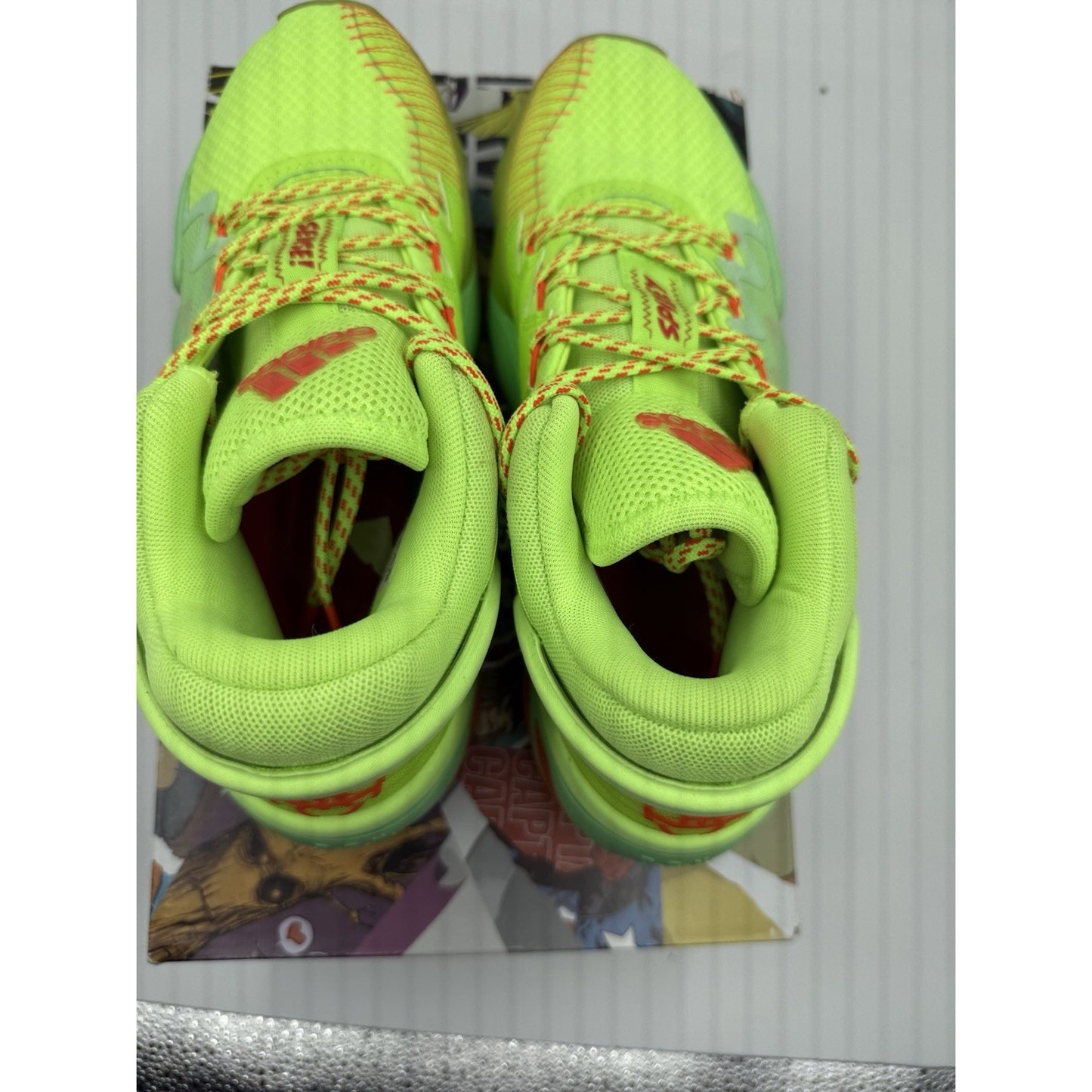 Size 6.5y Adidas D.O.N Marvel Spider-Man Spidey Sense Green Fw8747 BS575
