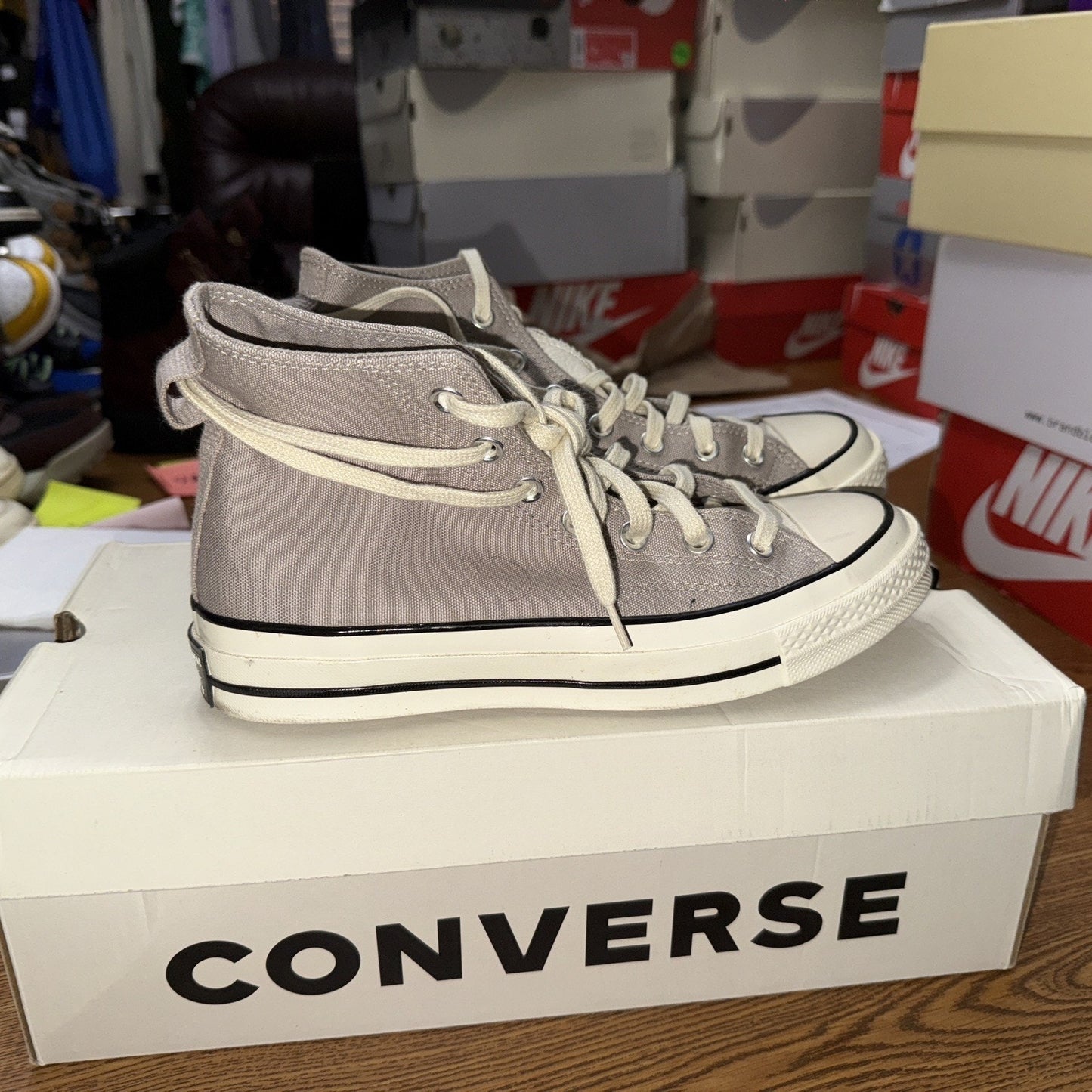 Size 6 - Converse Fear of God x Chuck 70 Grey