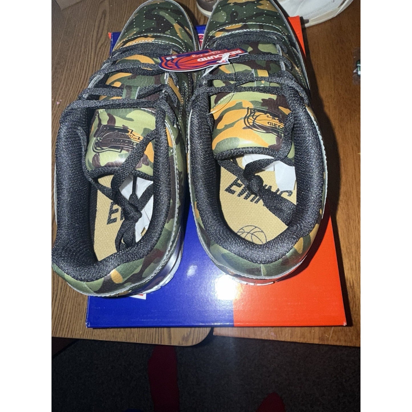 Size 10 Patrick Ewing Orion Low Camo Shoes BS383