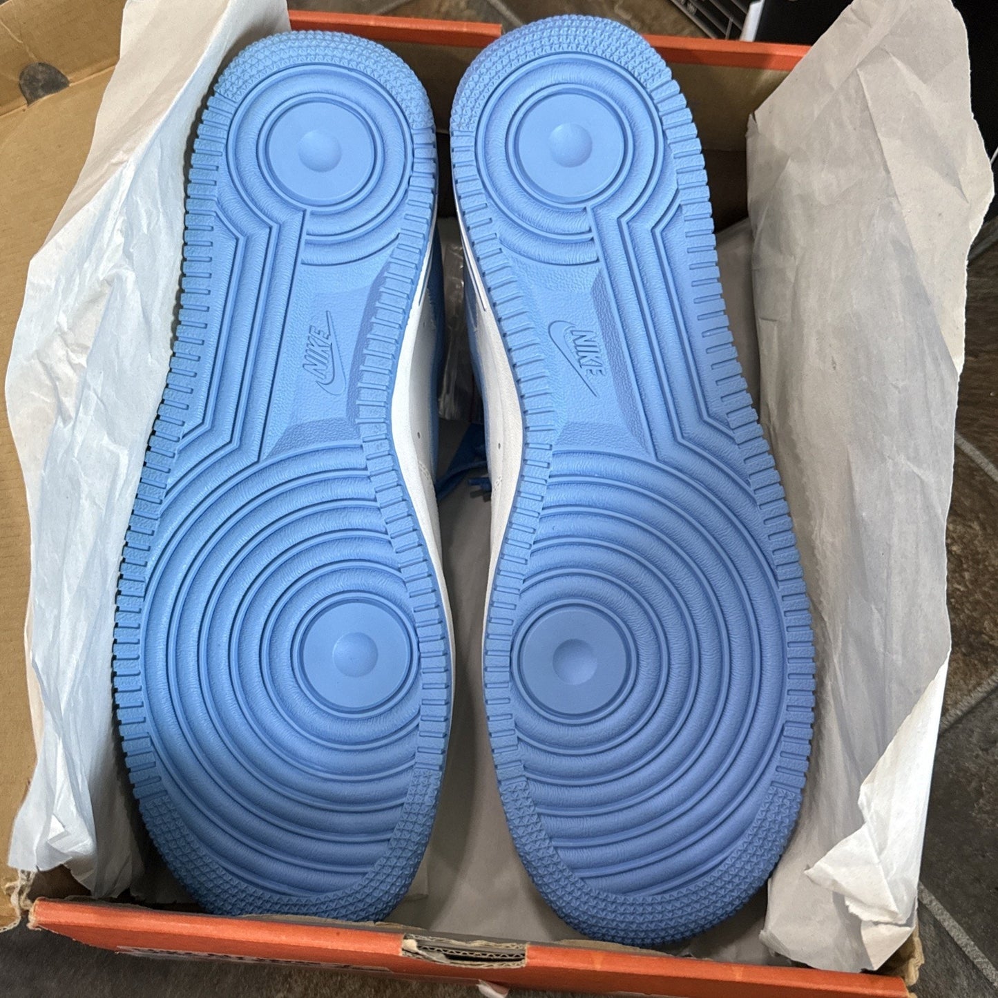 Nike Air Force 1 University Blue White Mens US Size 11 315122-144 Sneaker Shoes