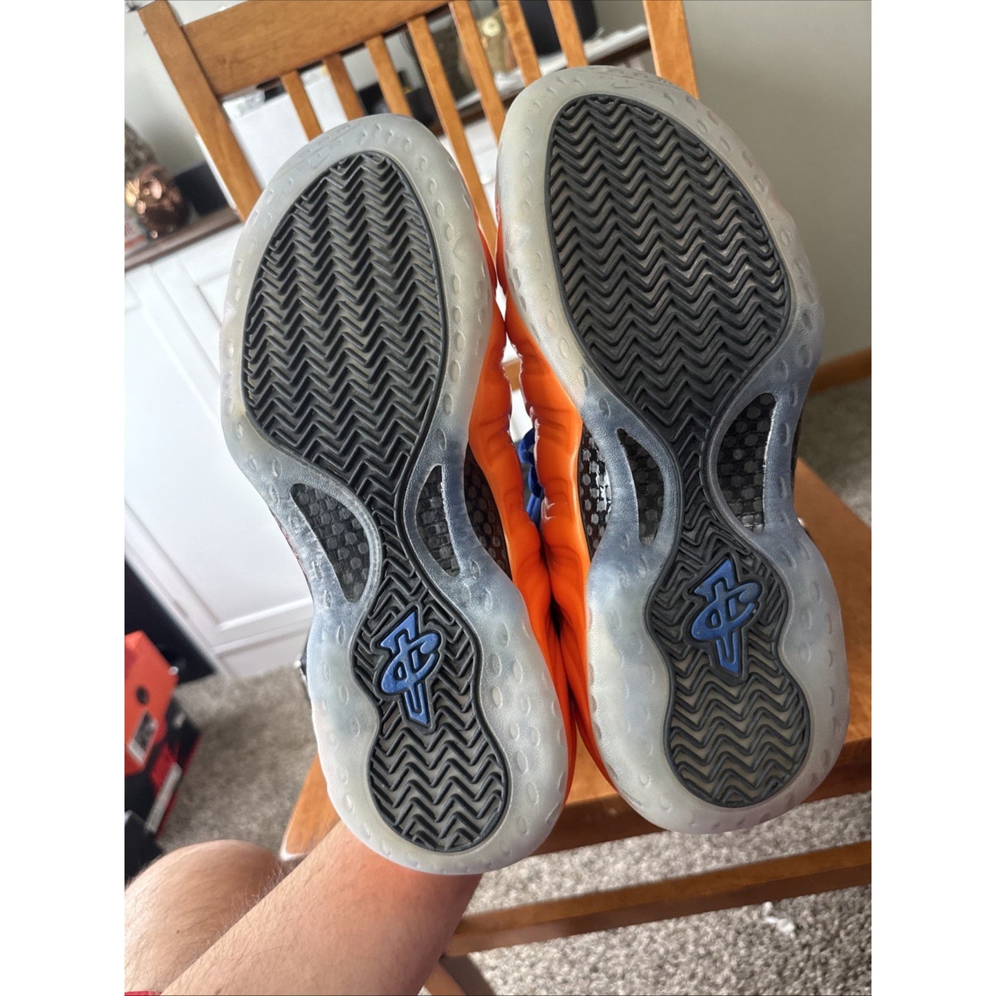 Size 10.5 - Nike Air Foamposite One Knicks BS249