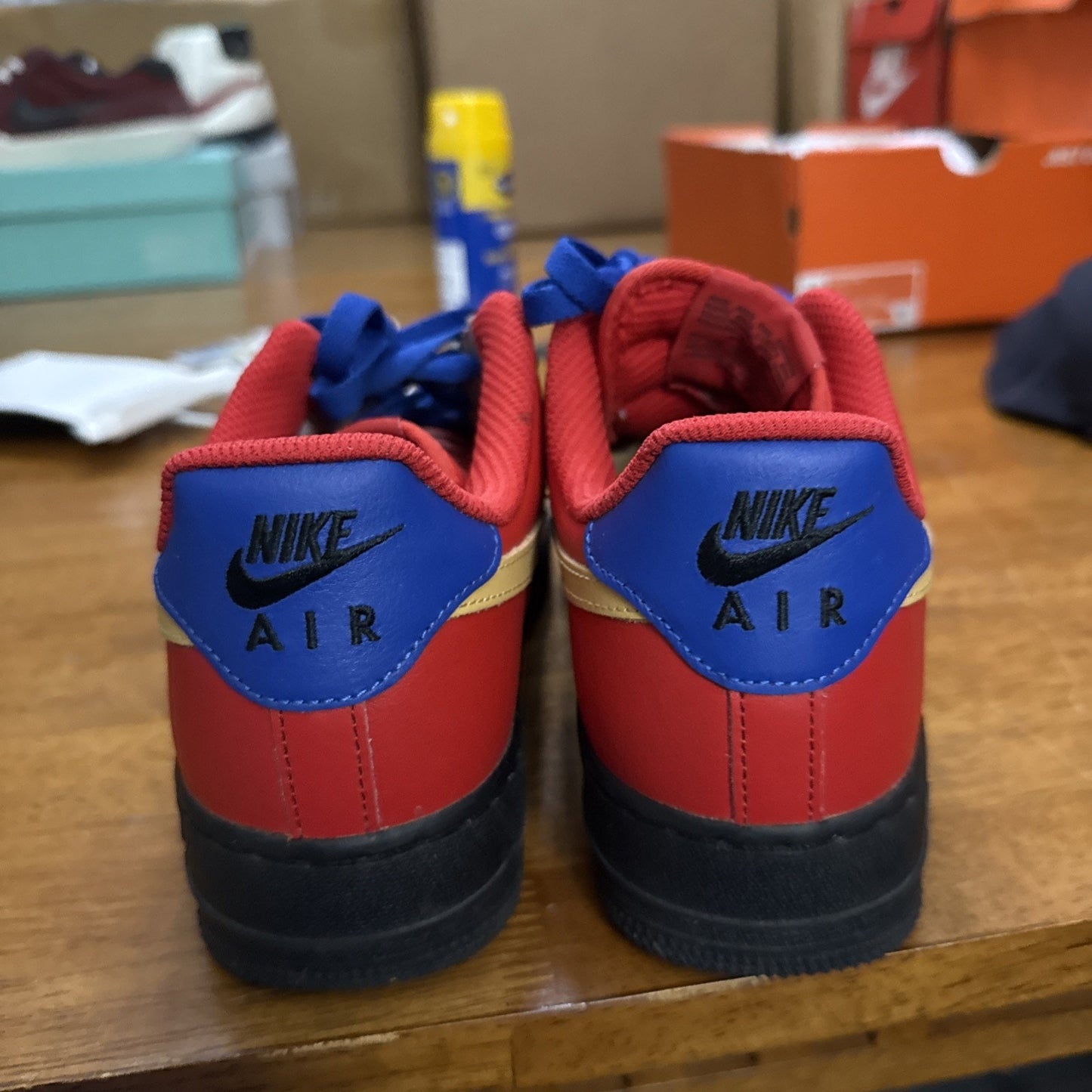 Size 8.5 Nike Air Force 1 By You Captain American Ct7875-994 BS368
