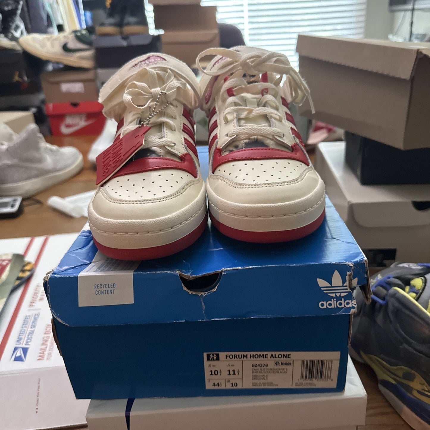 Size 10.5 - adidas Home Alone x Forum Low Red