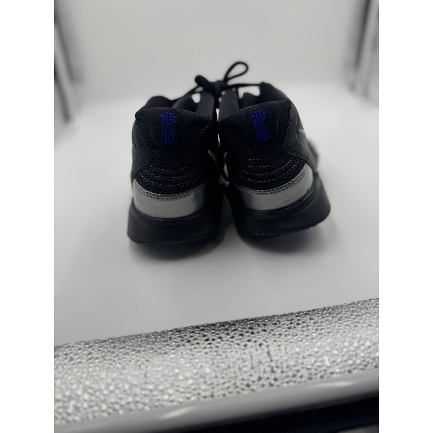 Size 4 (GS) - Nike Kyrie Infinity Mid Black Metallic Silver