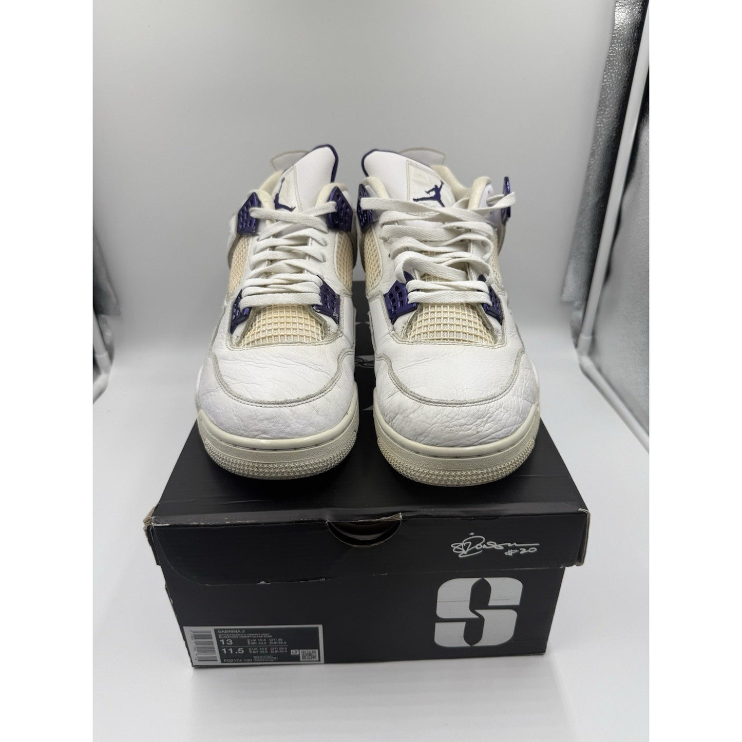 Size 13 - Jordan 4 Retro Mid Purple Metallic