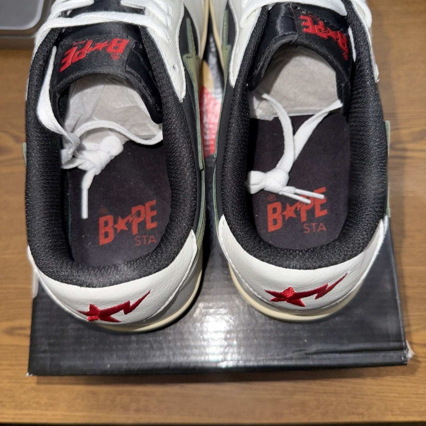 Indigo Studios LA Olive and Cream Size 13.5 bapesta Bape