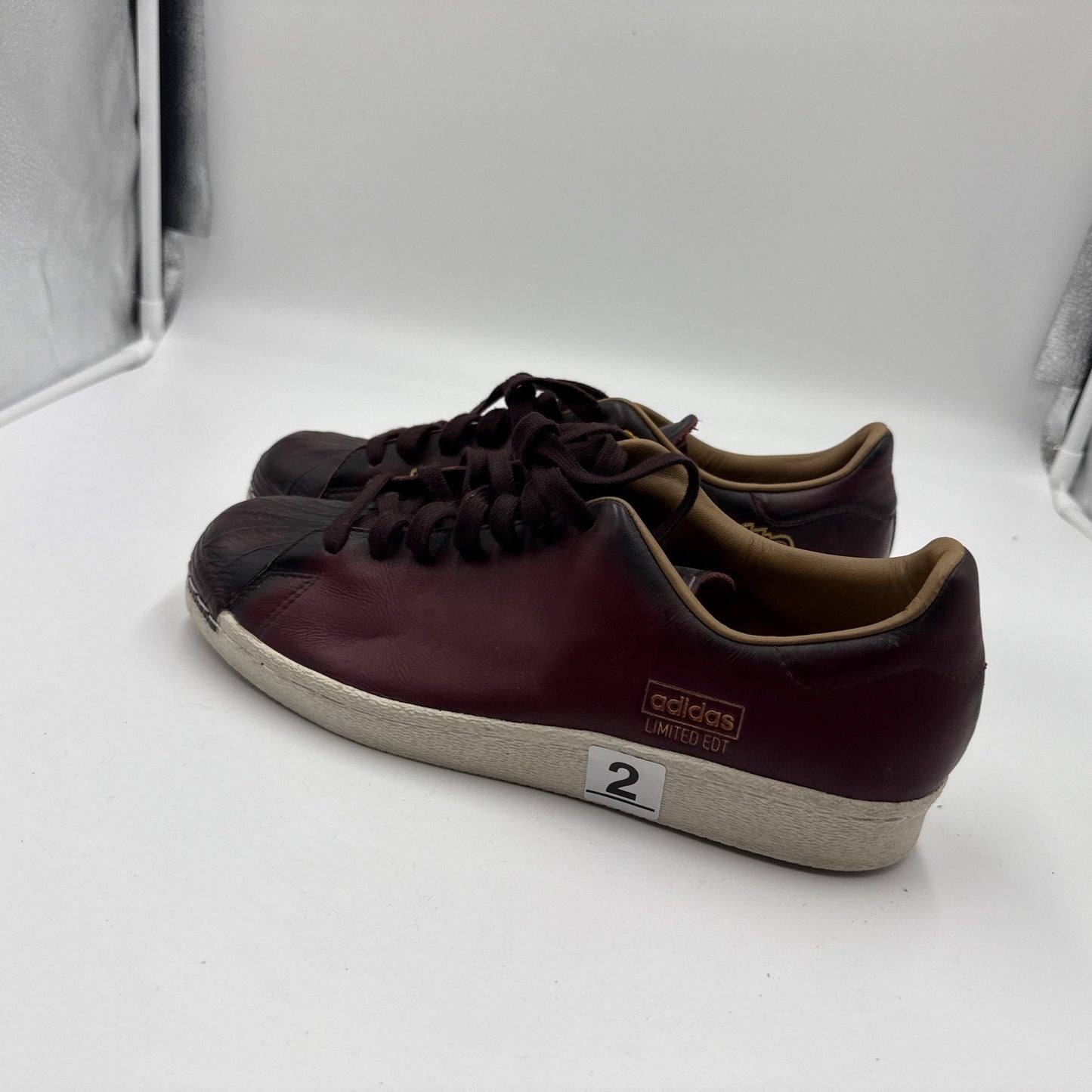 Size 8.5 - adidas Limited Edt x Superstar Burgundy