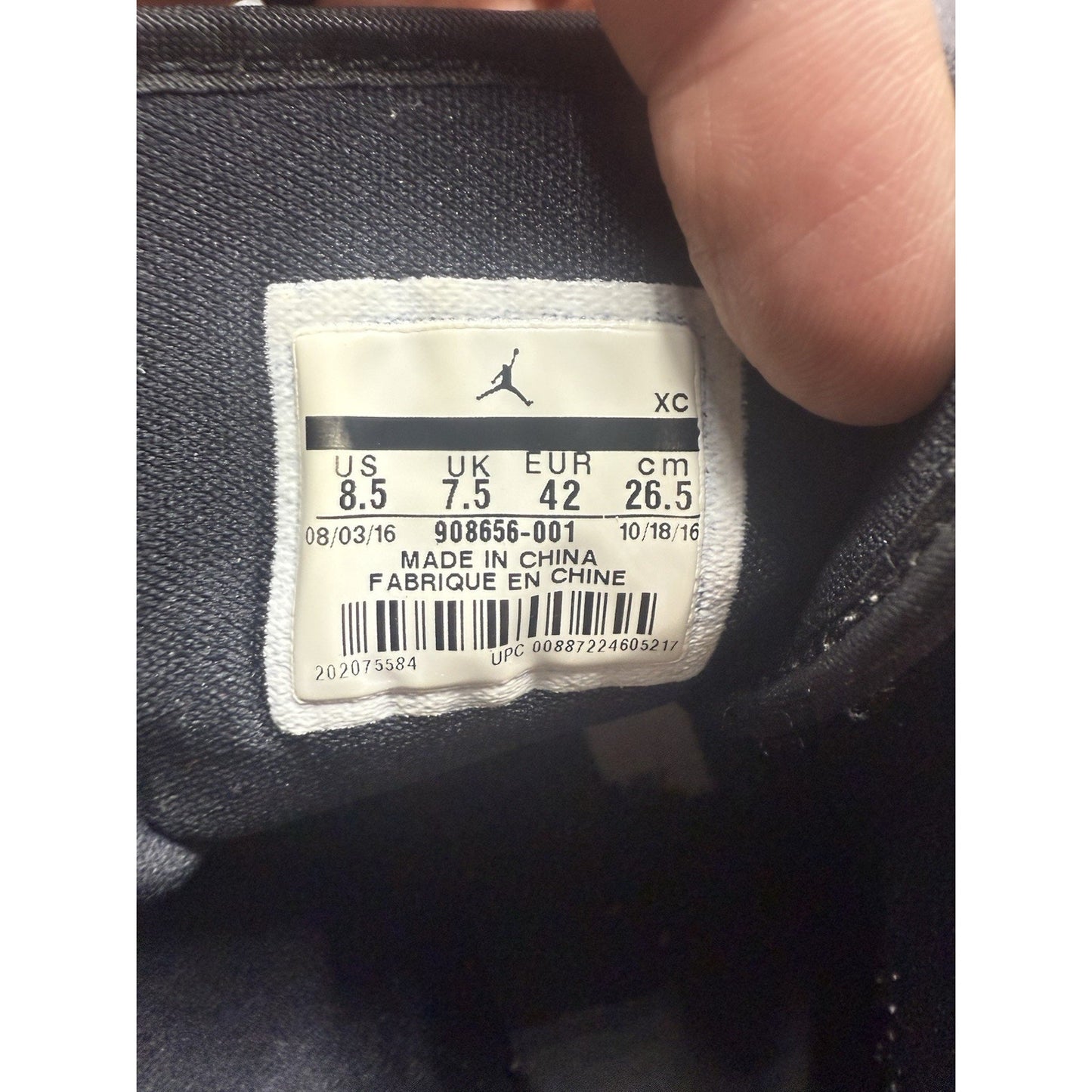 Size 8.5 - Air Jordan 1 Retro 2017 High BHM