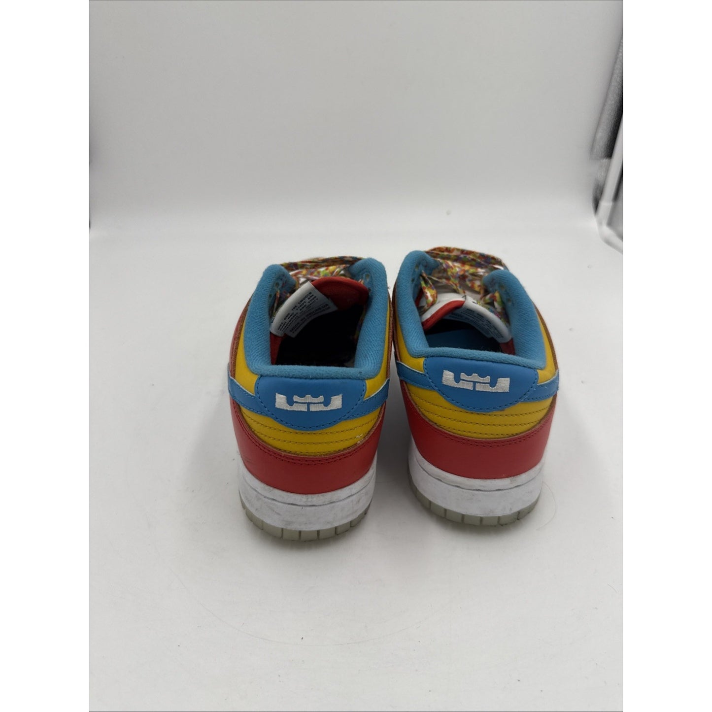 Size 7.5 - Nike Dunk Low x LeBron James x Fruity Pebbles Red