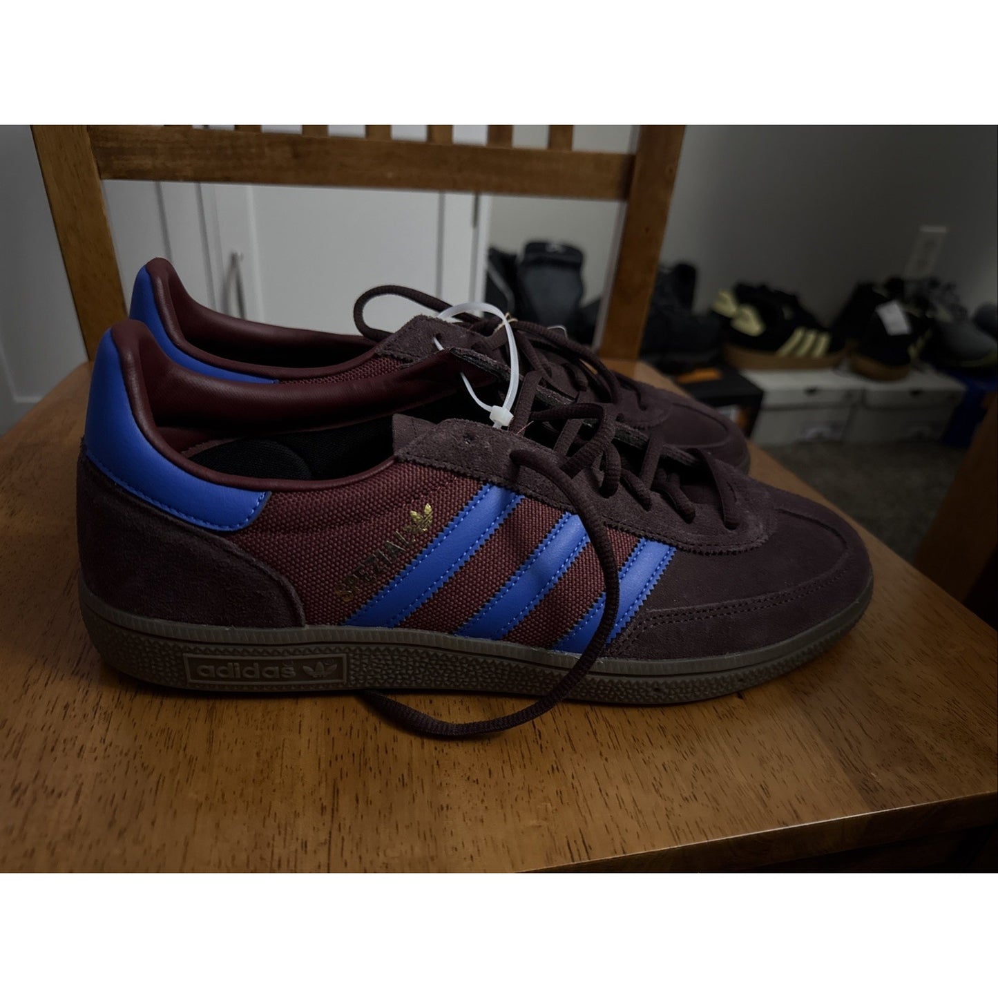 Size 11.5 - adidas Handball Spezial Night Red Blue