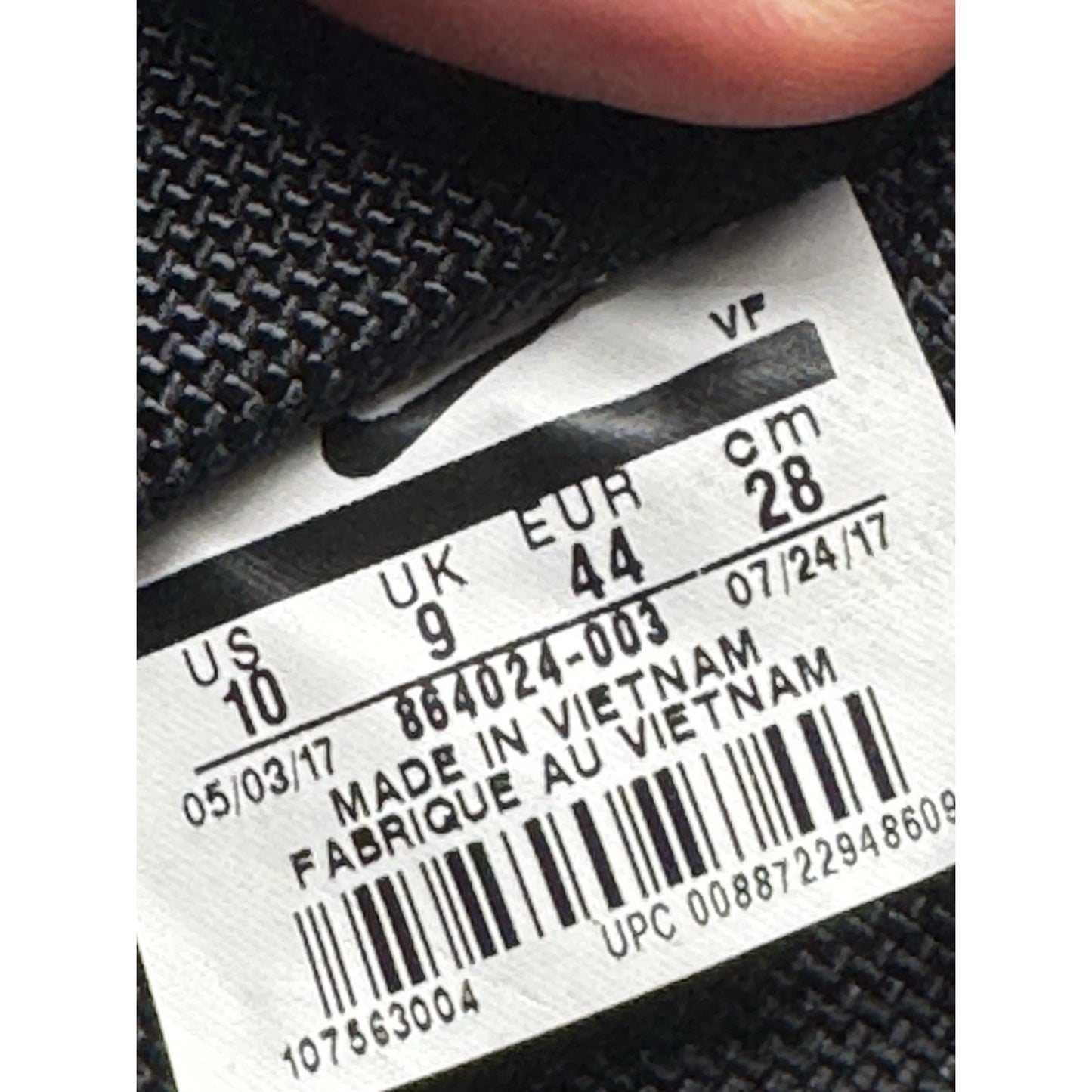 Size 10 - Nike SF Air Force 1 Triple Black BS742