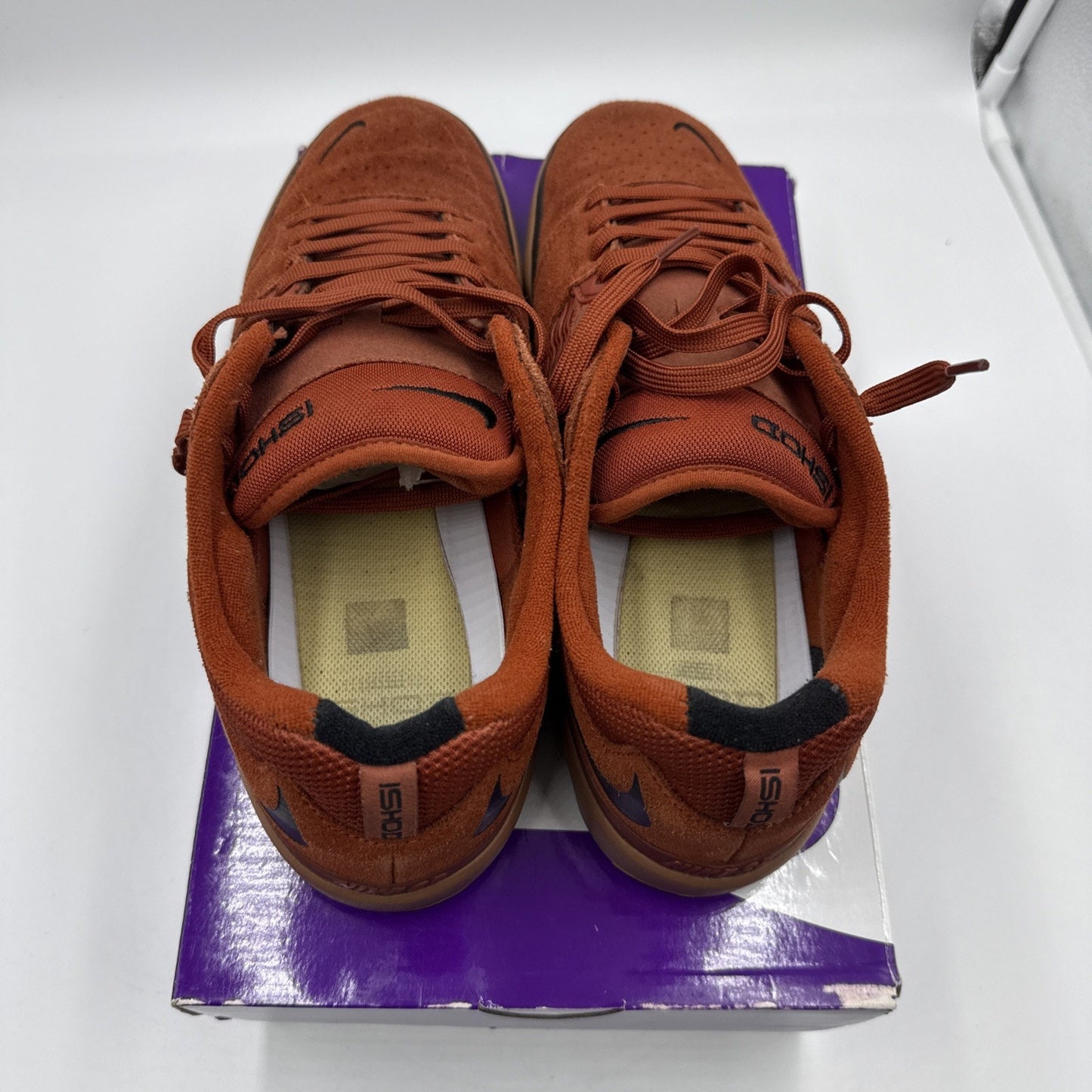 Size 10 - Nike Ishod Wair SB Rugged Orange Mineral Clay