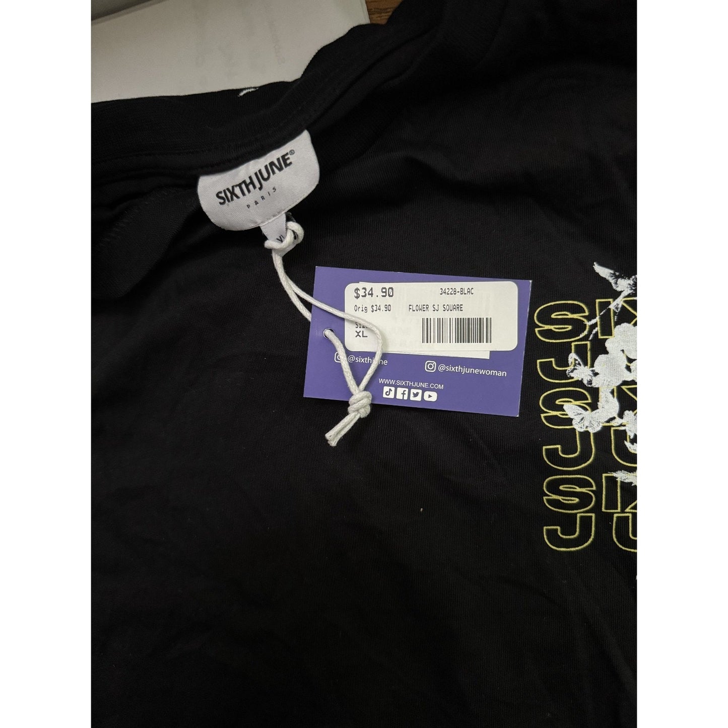 Sixth June - Paris - Women's Flower Square SS Tee shirt