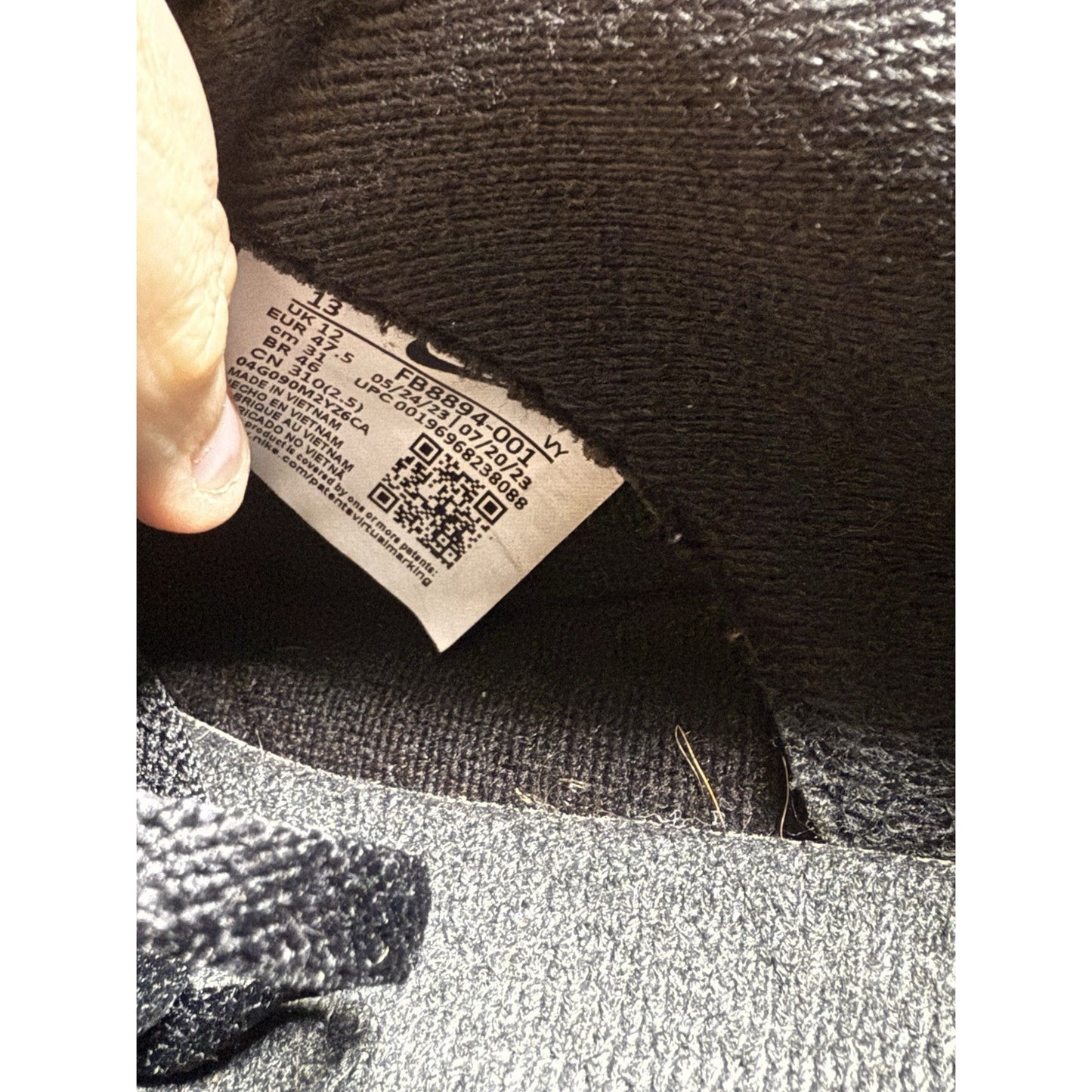 Size 13 - Nike Air Dunk Jumbo Black