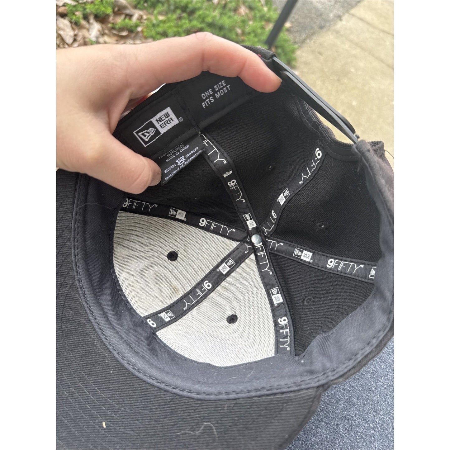 VTG Yupoong Classics Snapback "RAP FAN" NWA L.A. RAIDERS BO 🔥🔥🔥