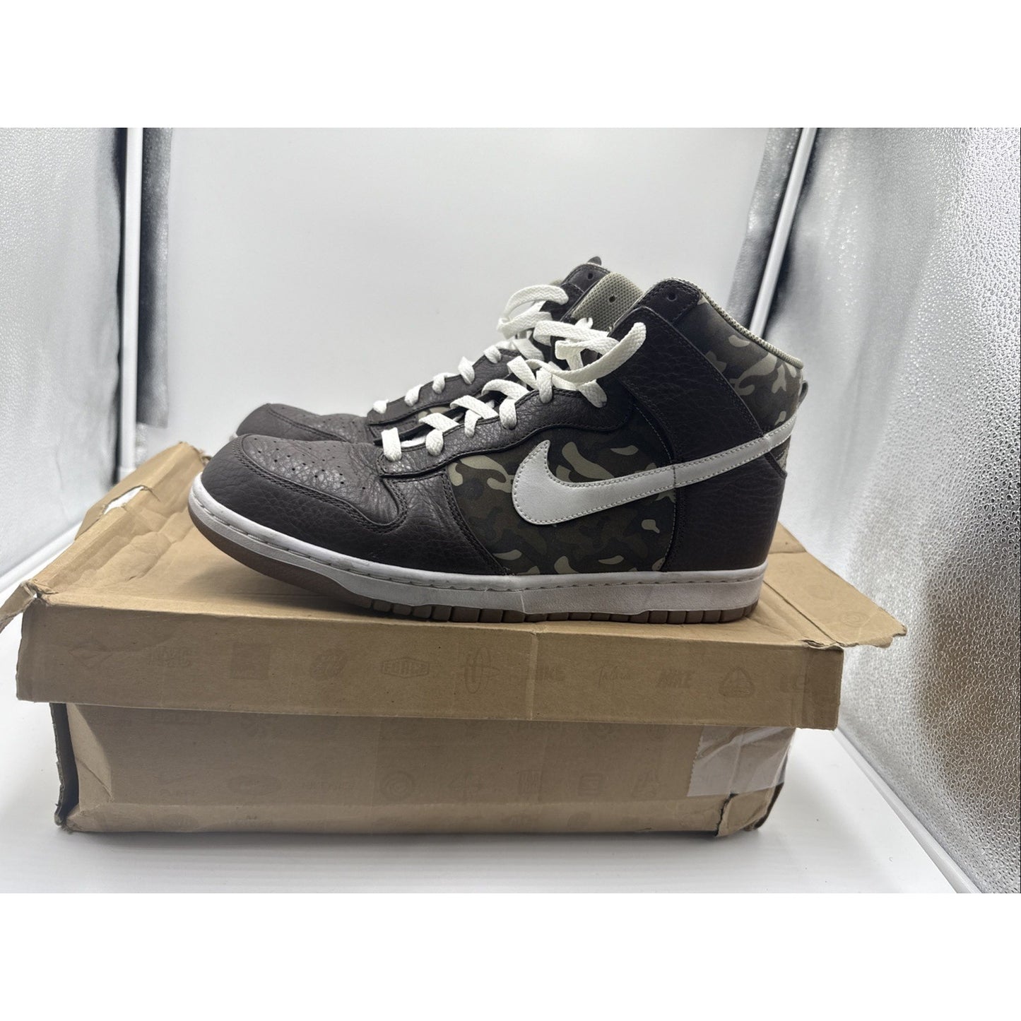 Size 12 - Nike Dunk Premium High Brown 2008