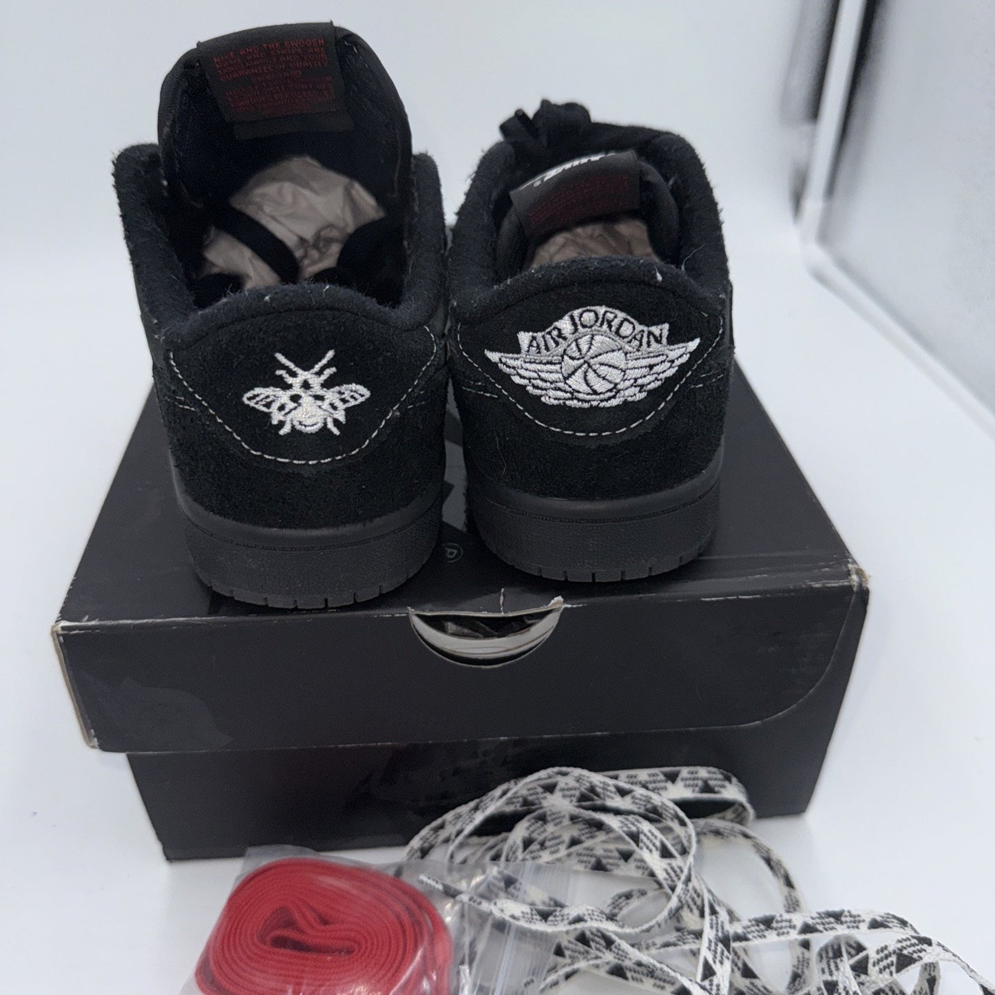 Size 3 (PS) - Jordan 1 OG SP x Travis Scott Low Black Phantom