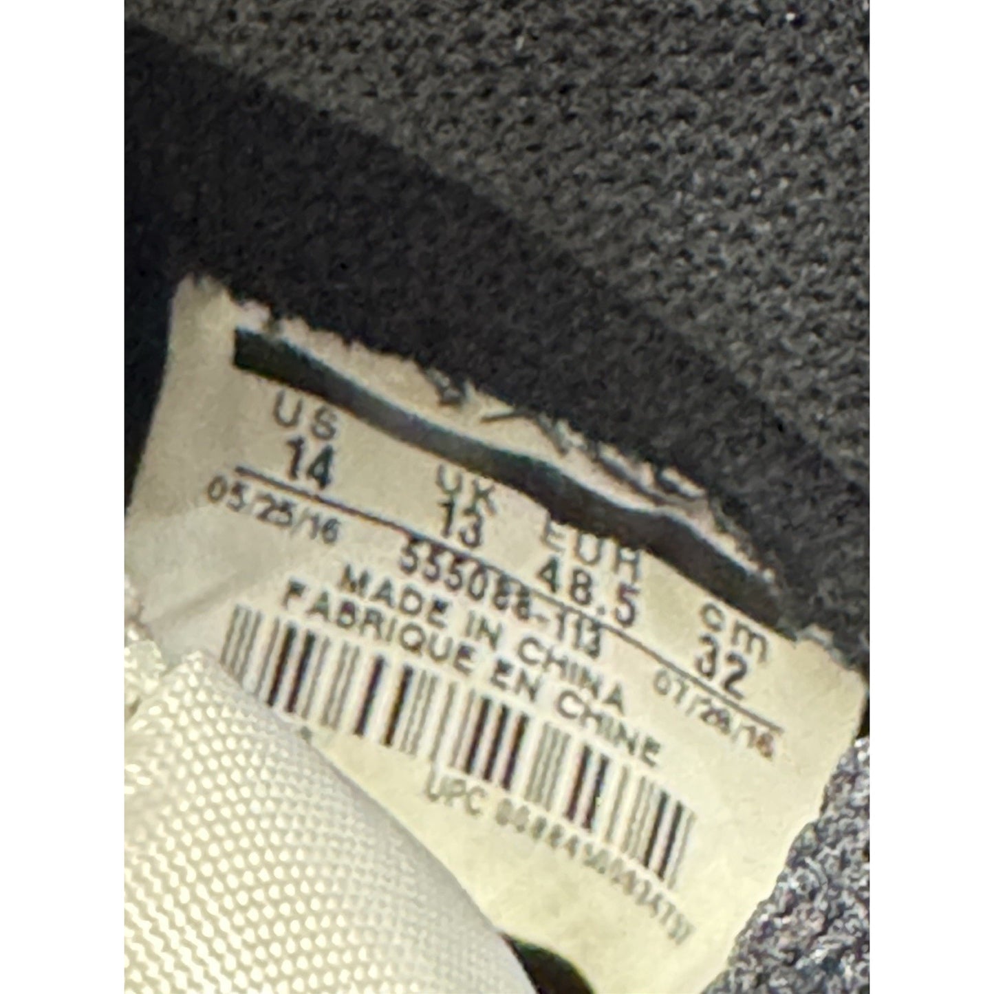 Size 14 - Jordan 1 Retro High OG shattered backboard away 2016