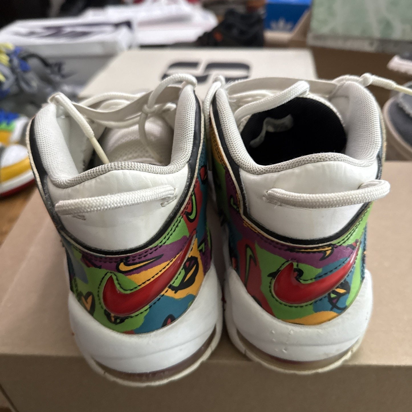 Size 10 - Nike Air More Uptempo Peace, Love, Basketball