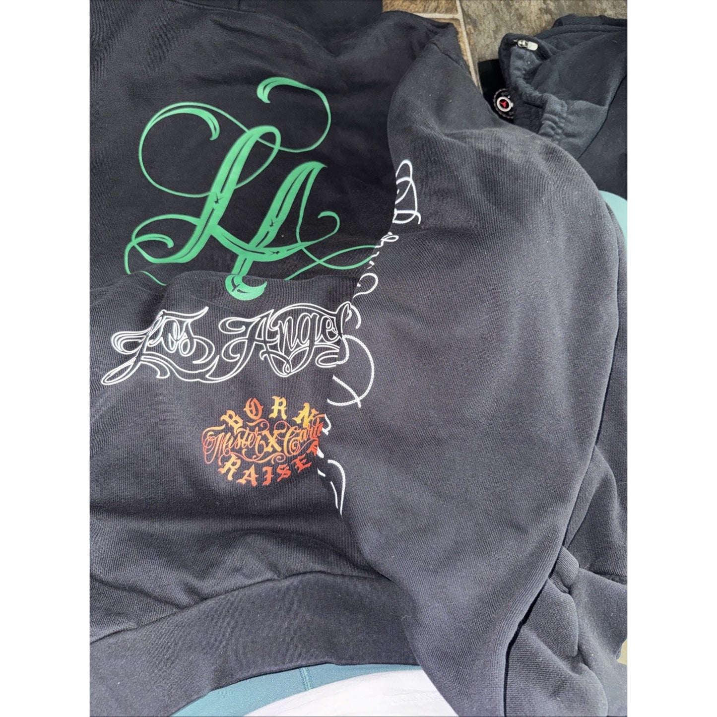 born And raised hoodie Size Small