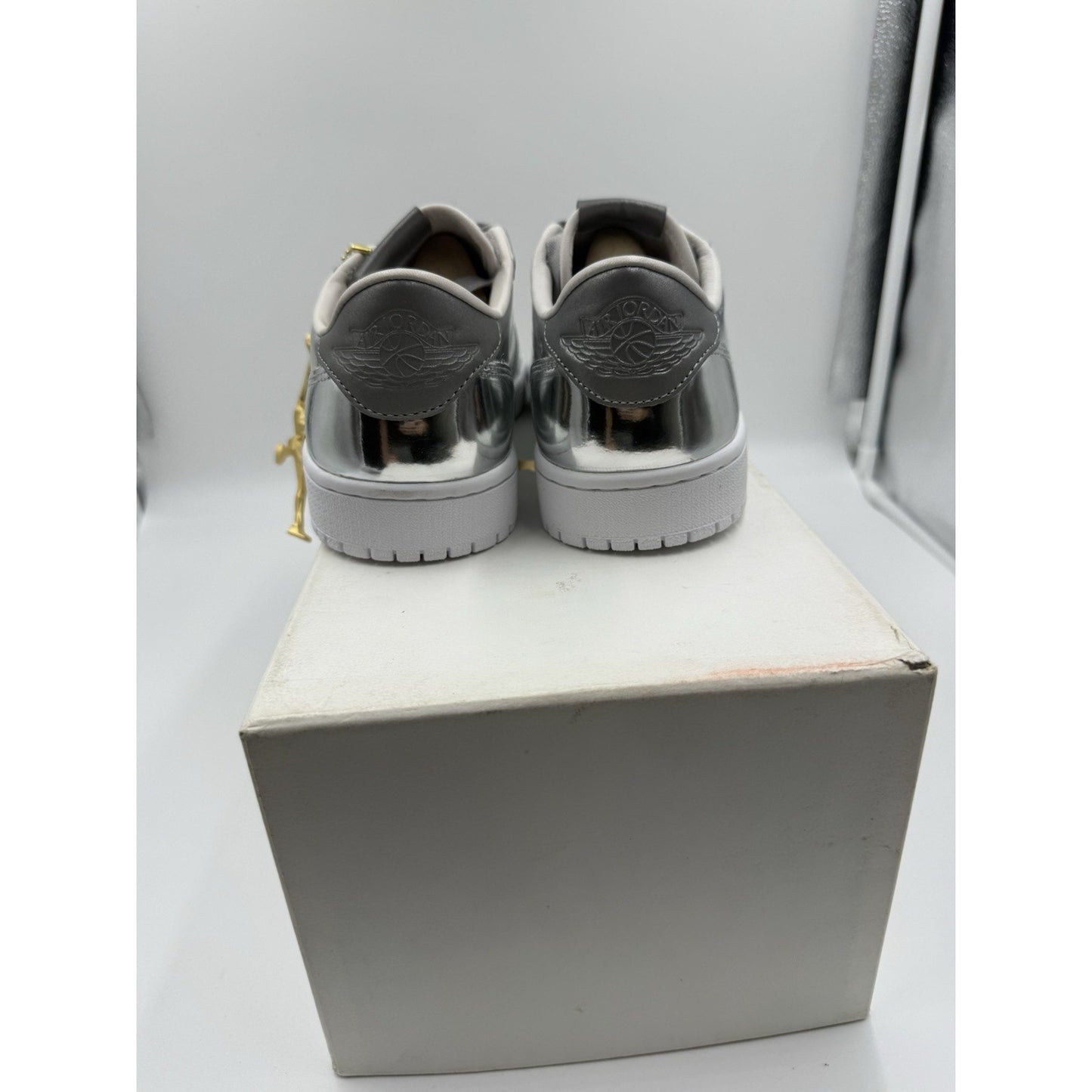 Size 9 - Air Jordan 1 Retro OG Pinnacle Low Metallic Silver