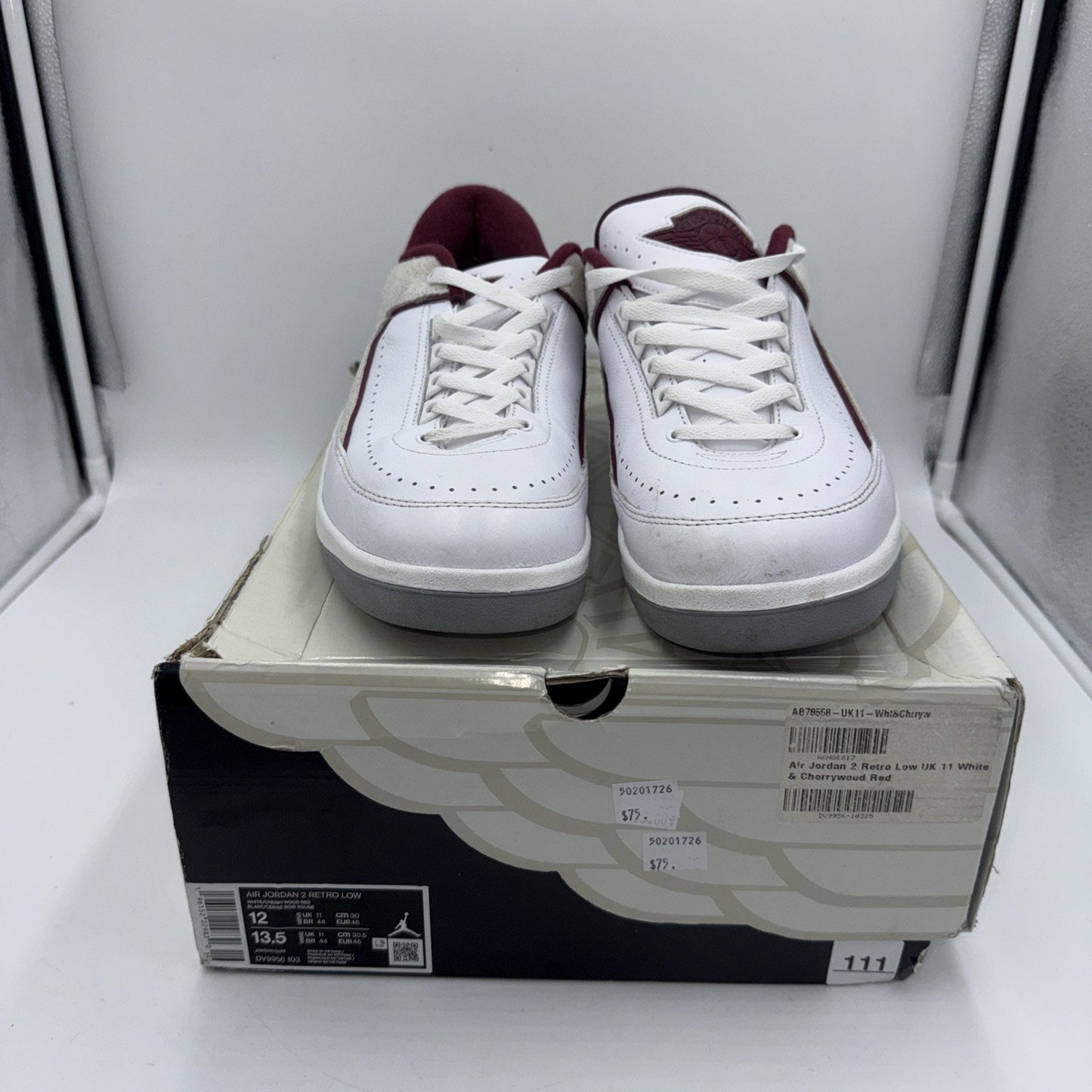 Size 12 - Air Jordan 2 Retro Low Cherrywood