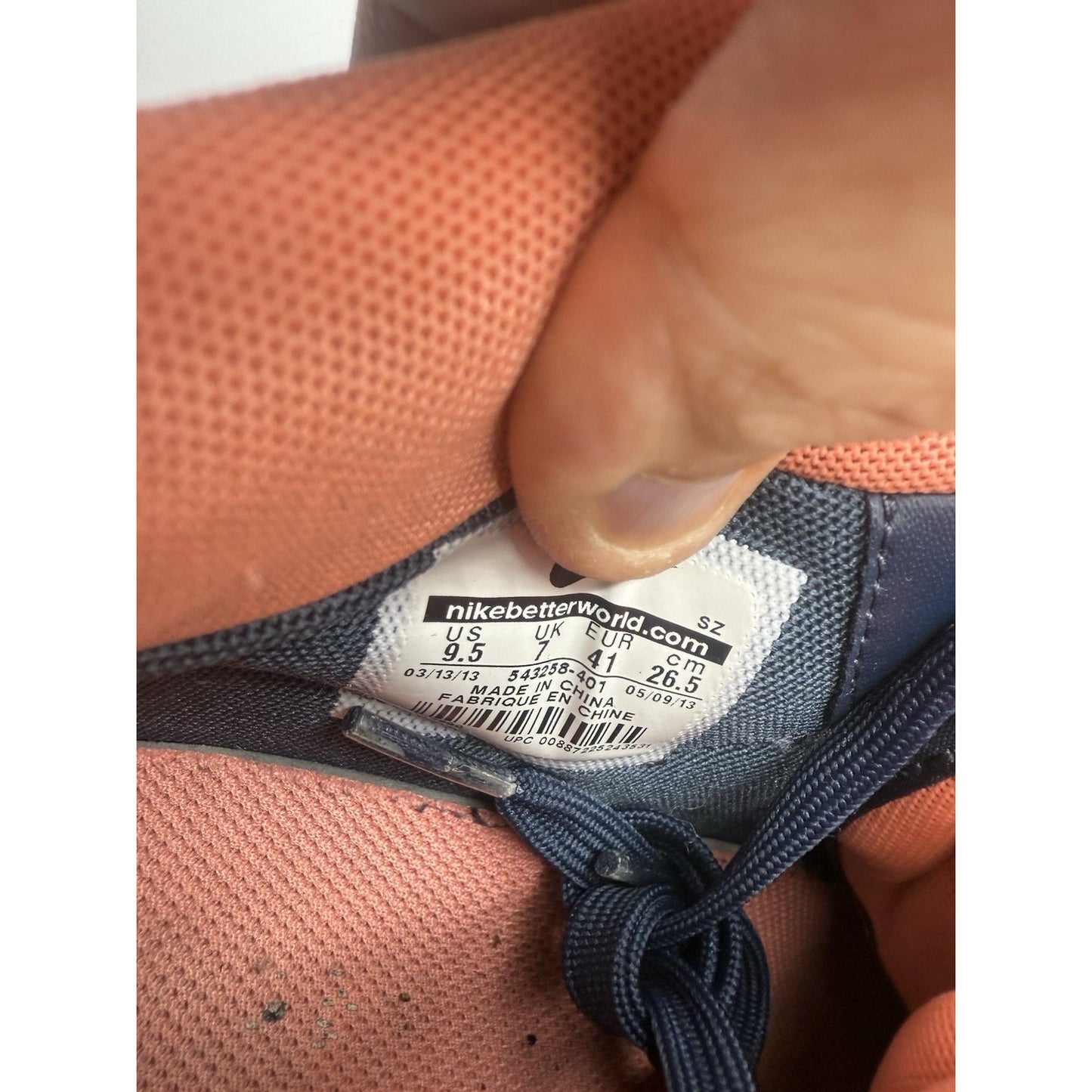 Size 9.5 - Nike Dunk Sky Print High Armory Navy W Very Rare NBS258