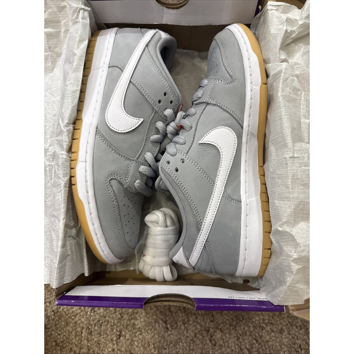 Size 9 - Nike SB Dunk Low Wolf Grey Gum