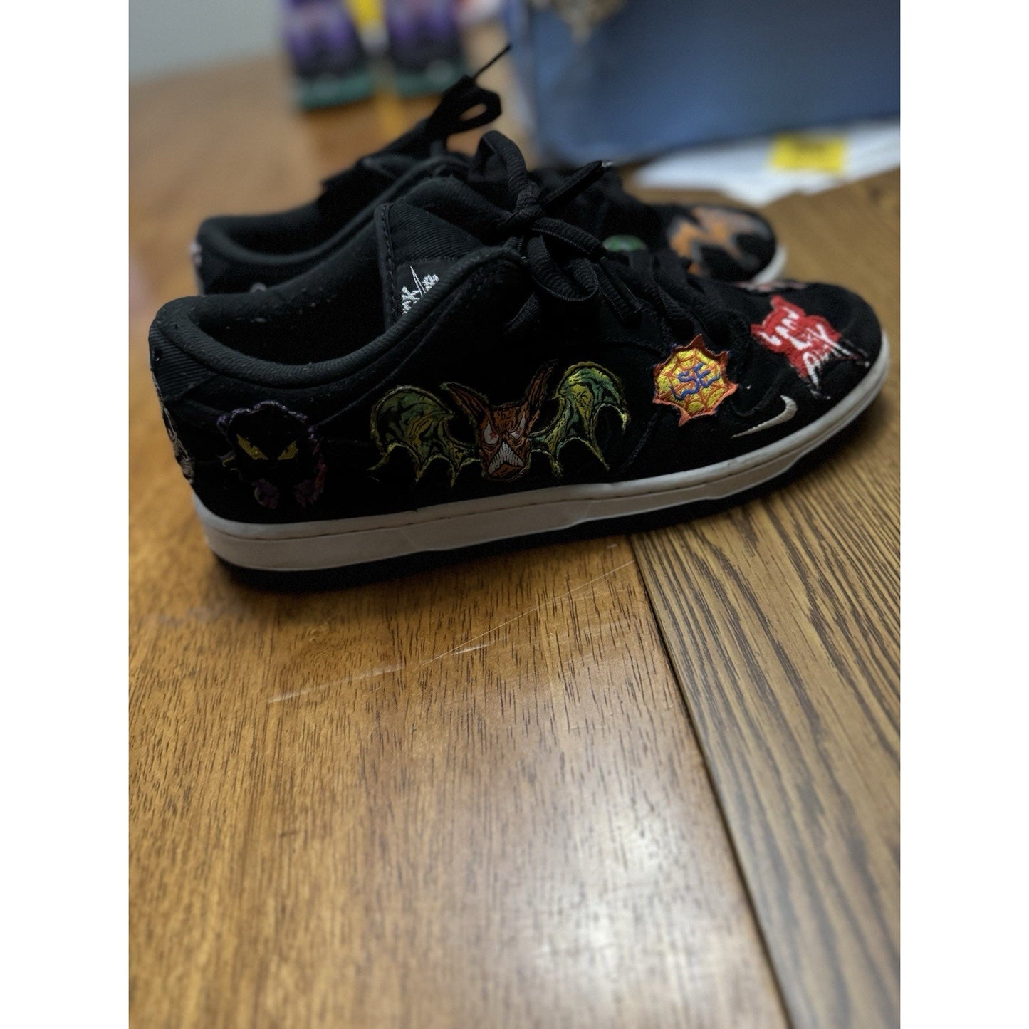 Size 8 - Nike SB Dunk Low Pro QS Black/Multicolor/White 2022 NBS132
