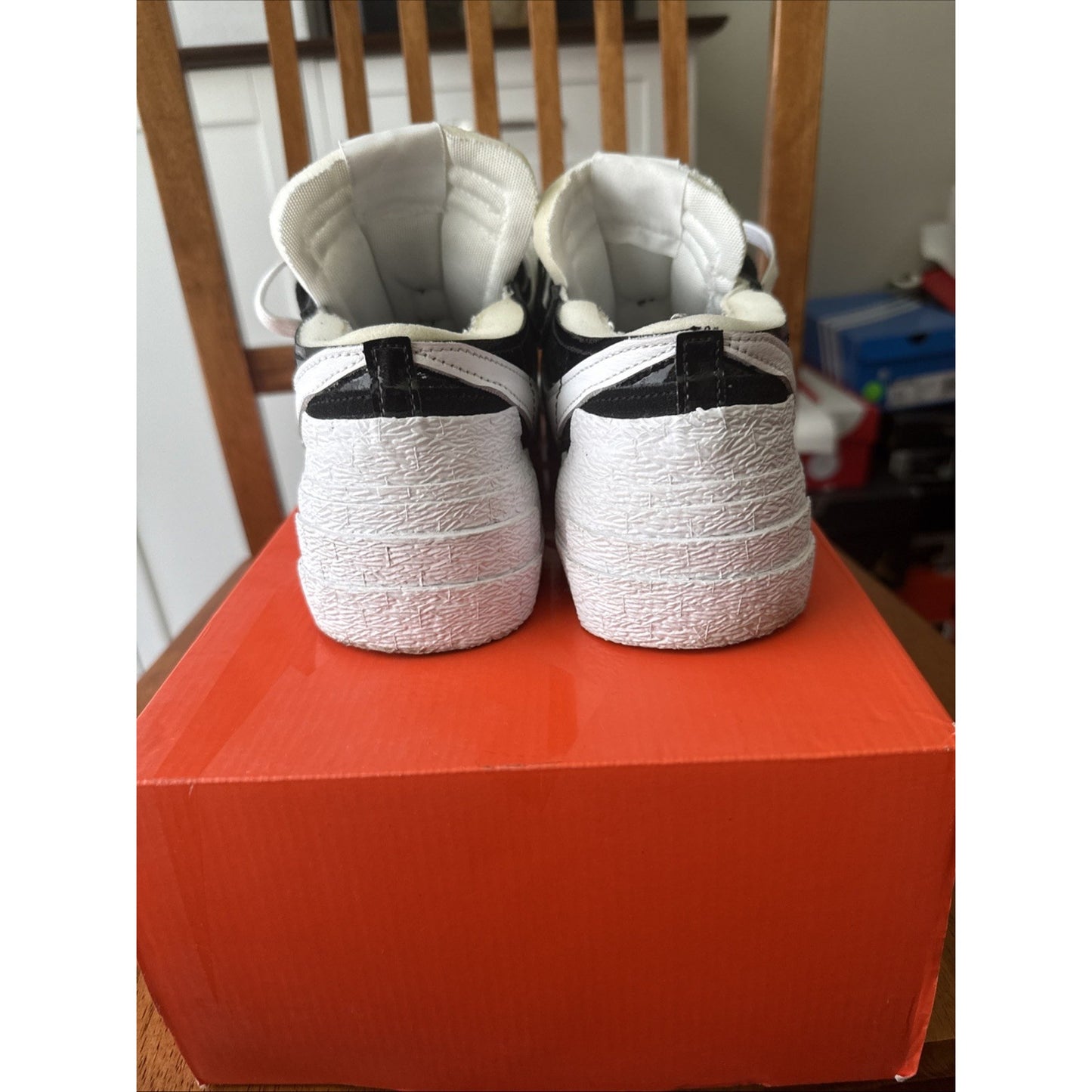 Size 7.5 - Nike sacai x Blazer Low Black Patent BS233