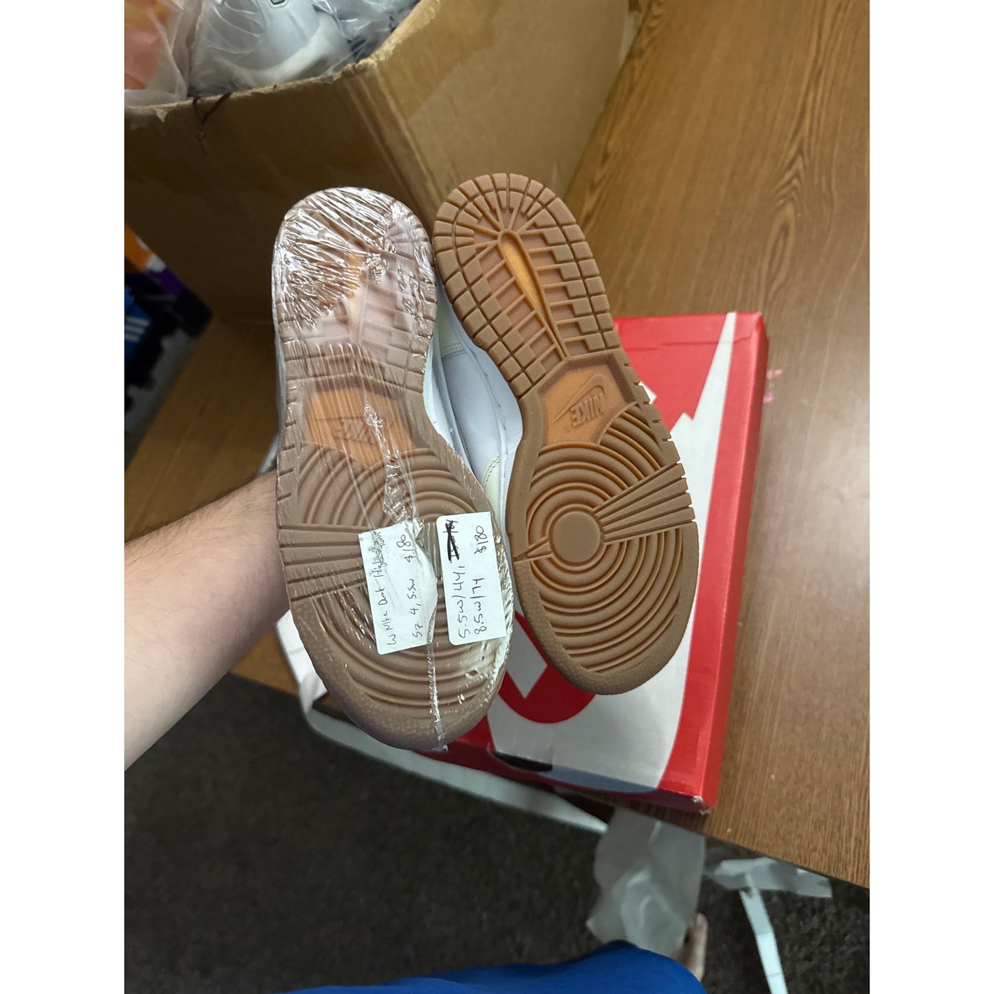 Size 5.5 - Nike Dunk High Sail Gum W BS345