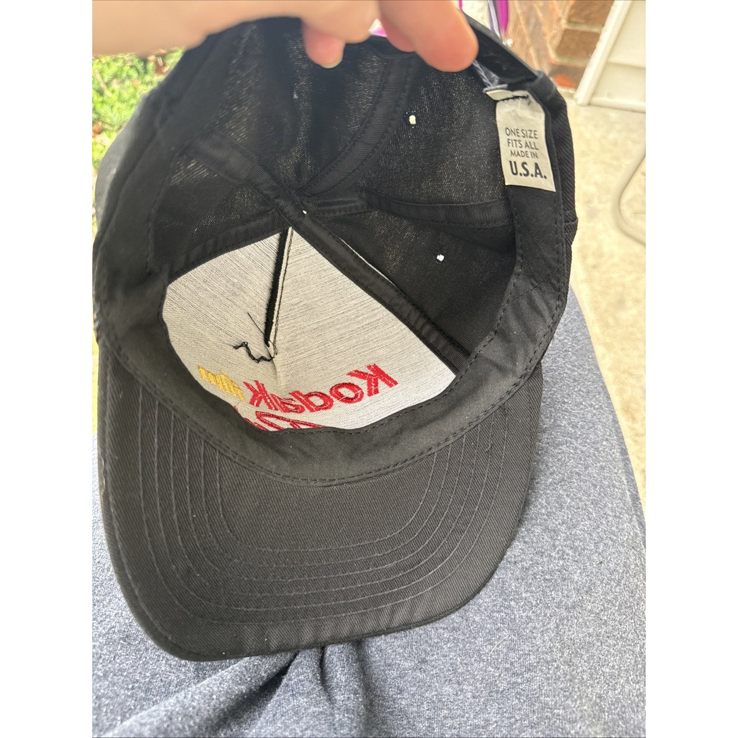 Vintage Kodak Film Racing Embroidered Snapback Trucker Hat