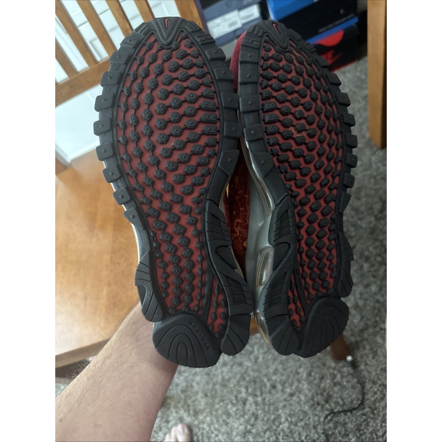 Size 7 - Nike Air Max 03 Red - 314207-661 Very Rare Hard The Find Shoes BS144
