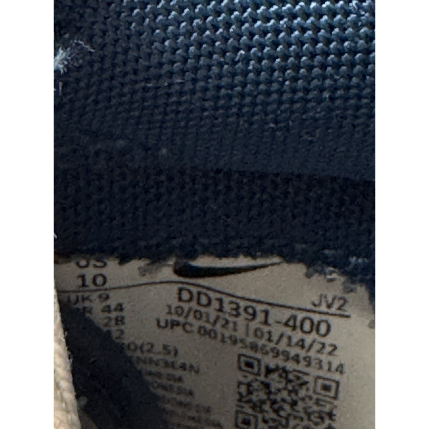 Size 10 - Nike Dunk Low Velarian Blue/White
