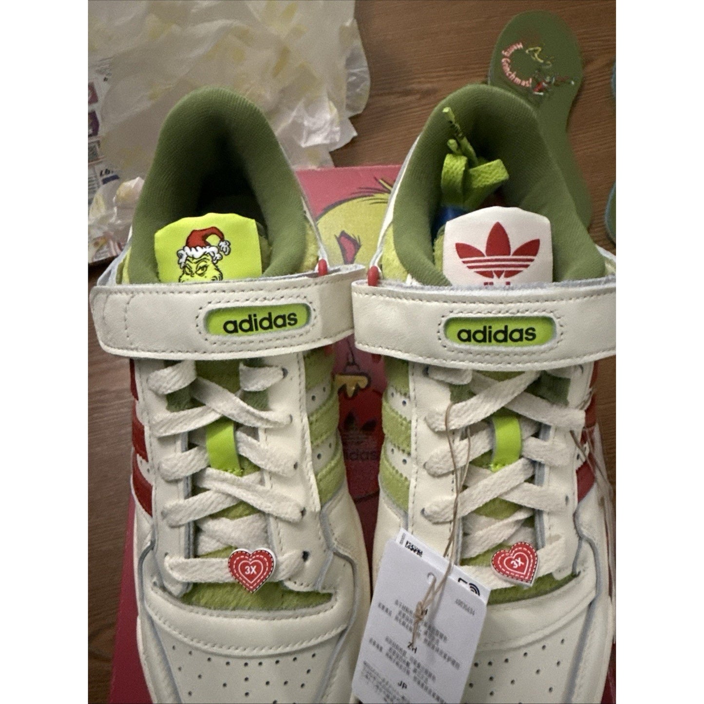 Adidas "Grinch" Forum Low Fashion Sneakers ID3512 Men’s Size 10 BS391