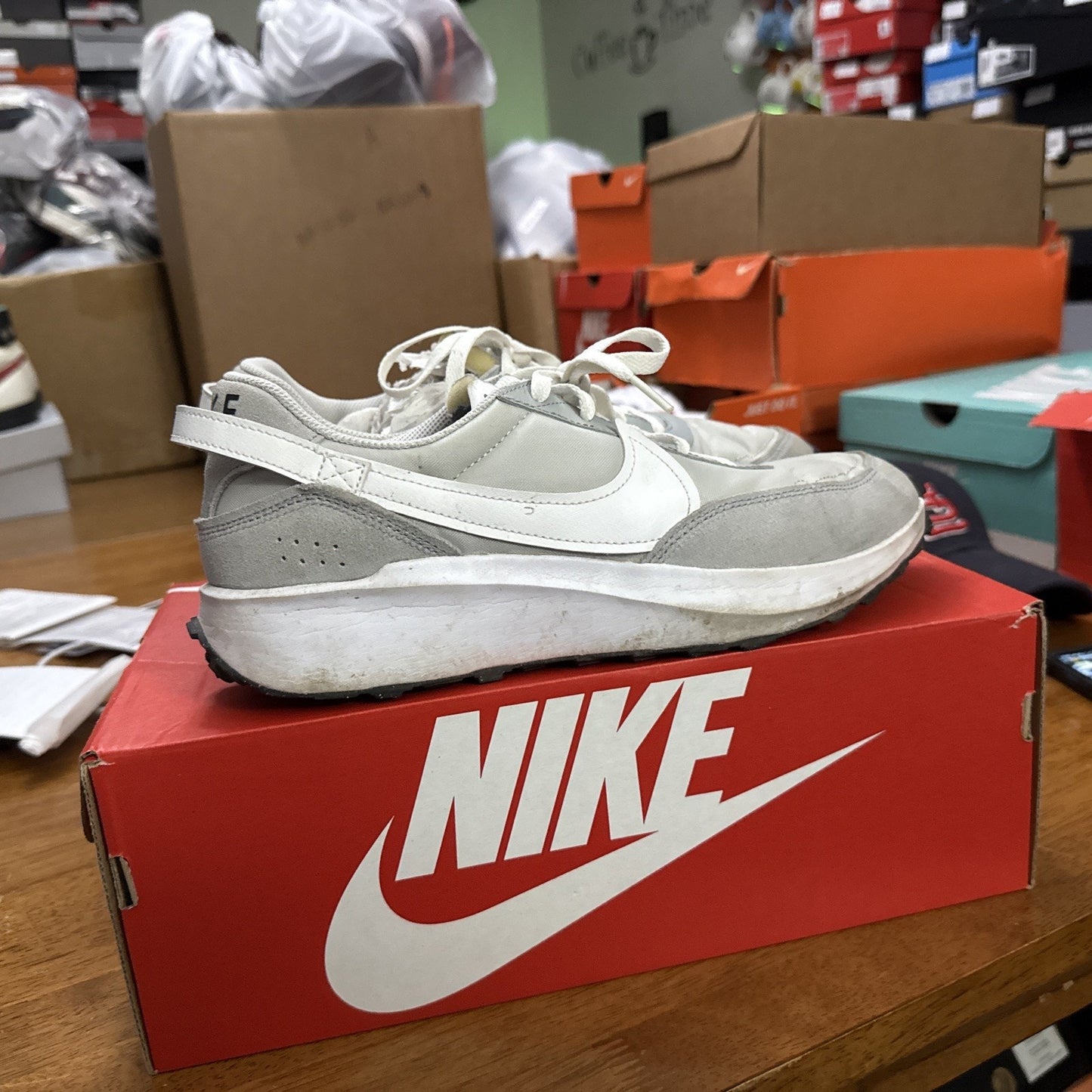 Size 9.5 - Nike Waffle Debut Grey Fog BS362