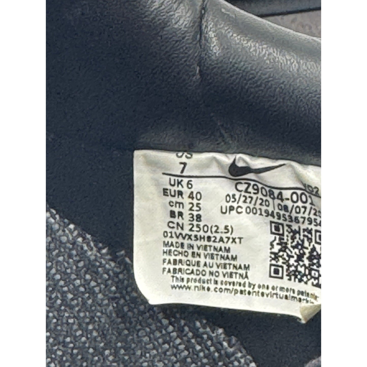 Size 7 - Nike Air Force 1 Low Stussy Black BS384