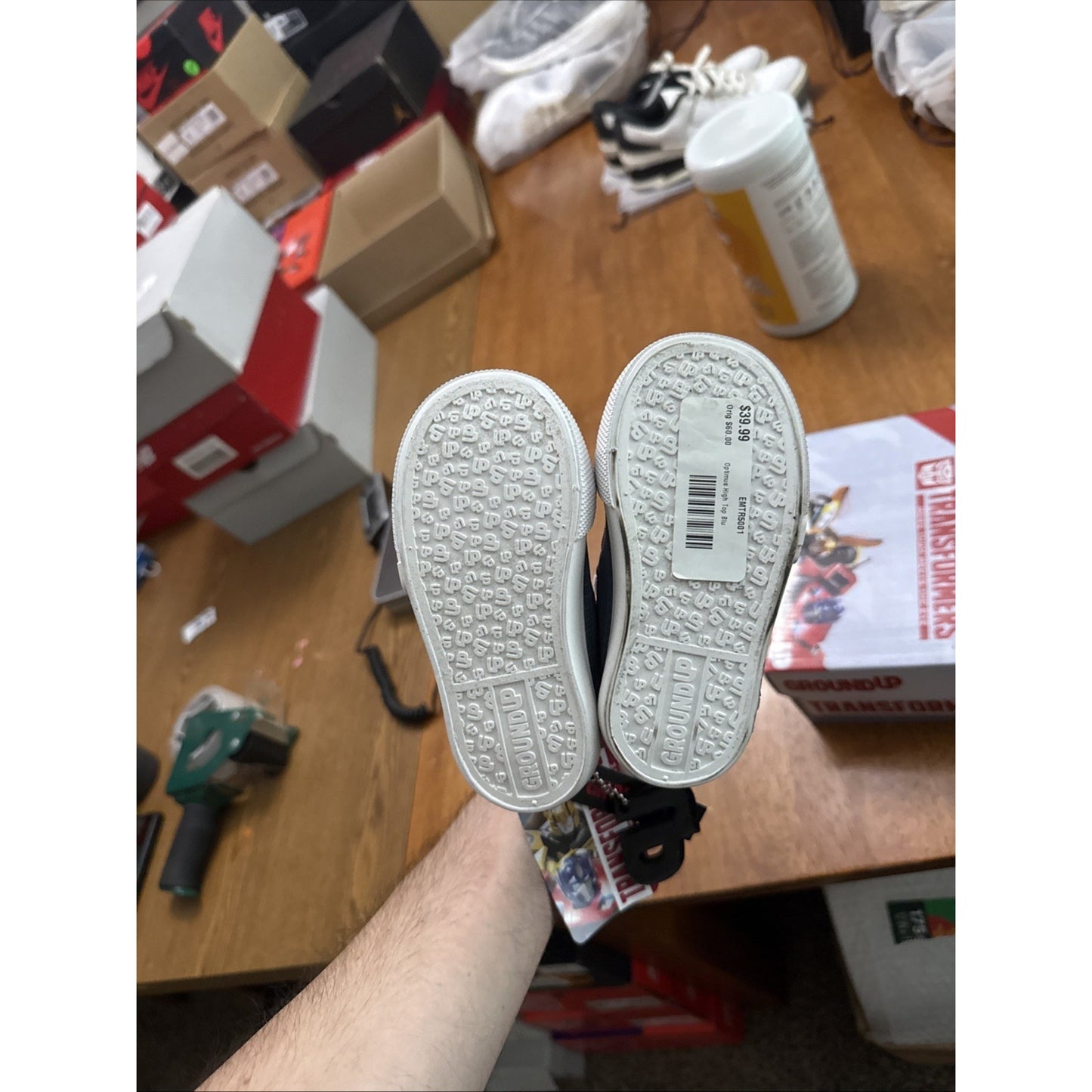 Size 7c Ground up Transformers Optimus Prime Shoes BS416