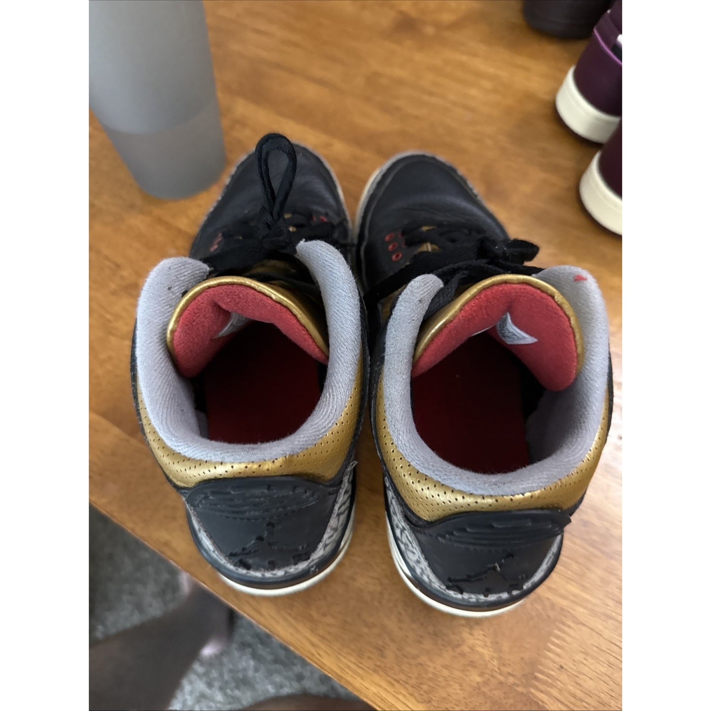 Size 9 - Jordan 3 Retro Mid Black Gold W NBS106