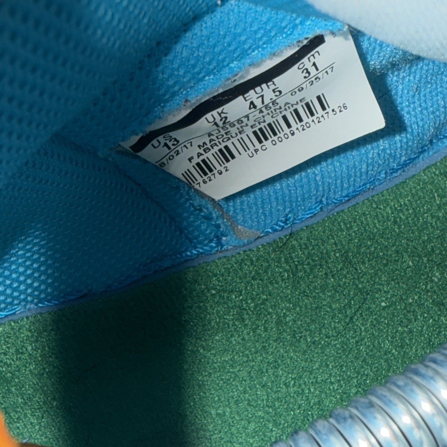 Size 13 - Air Jordan 1 Retro OG G8RD High Blue Lagoon