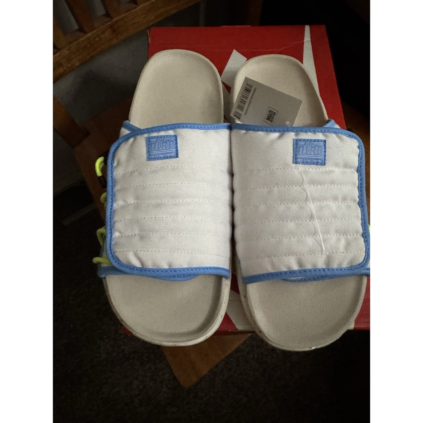 Nike Asuna 2 Slide Sandal White/University Blue DX2942100 Size 12 BS306