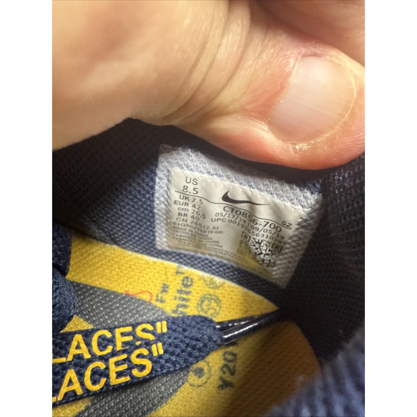 Size 8.5 - Nike Dunk Low x OFF-WHITE University Gold 2019