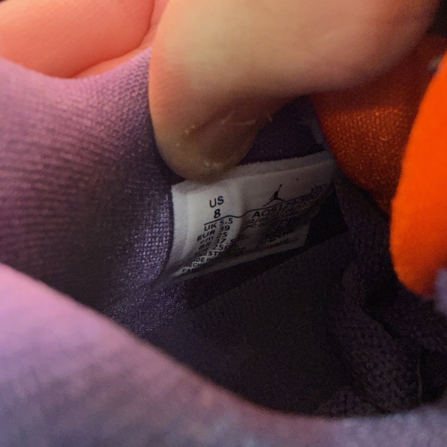 Air Jordan (W) 4 Retro "CANYON PURPLE" 2022 - Size 8W - aq9129 500 (191-24)