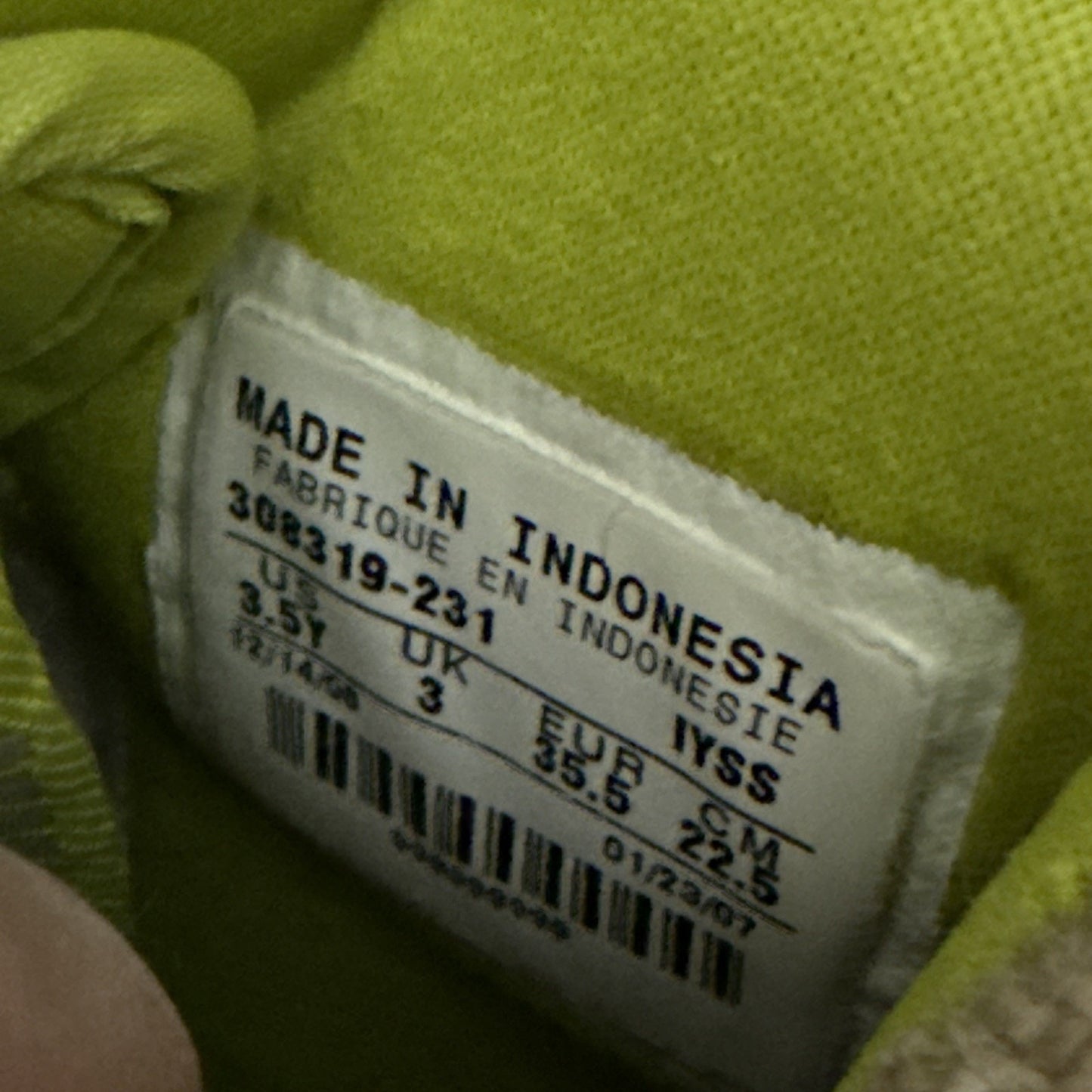 Nike Dunk Shrek GS 3.5Y 308319-231 '07 High Tweed 999999 Sample Tag