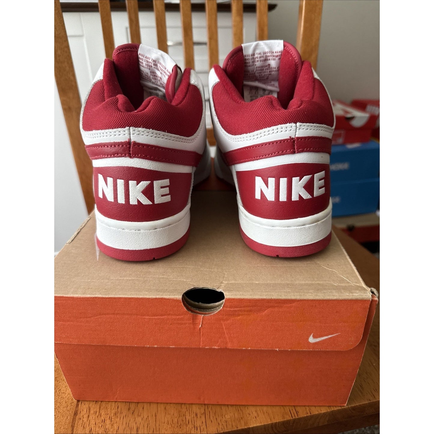 Size 9.5 Nike Delta Force 3/4 307723 White/varity Red Rare 2004 BS260